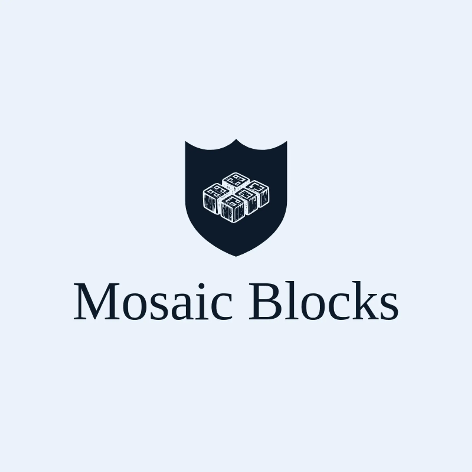 Mosaic Blocks logo for blockchain