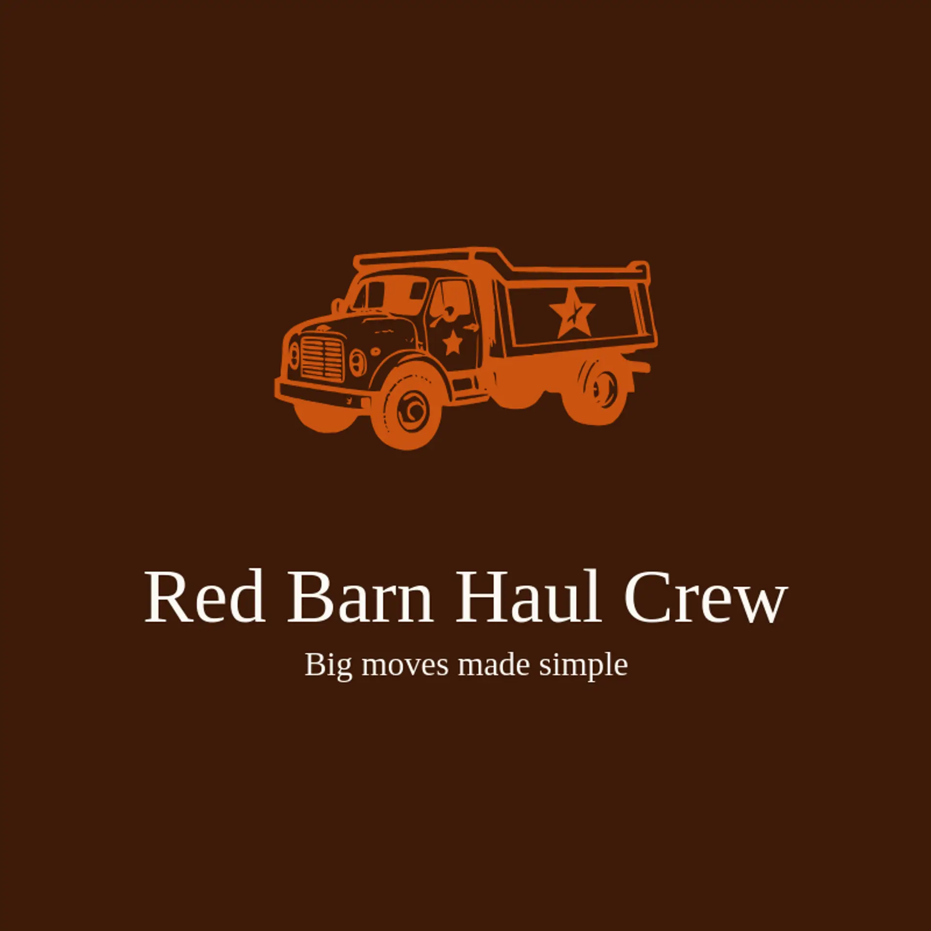 Red Barn Haul Crew logo for hauling