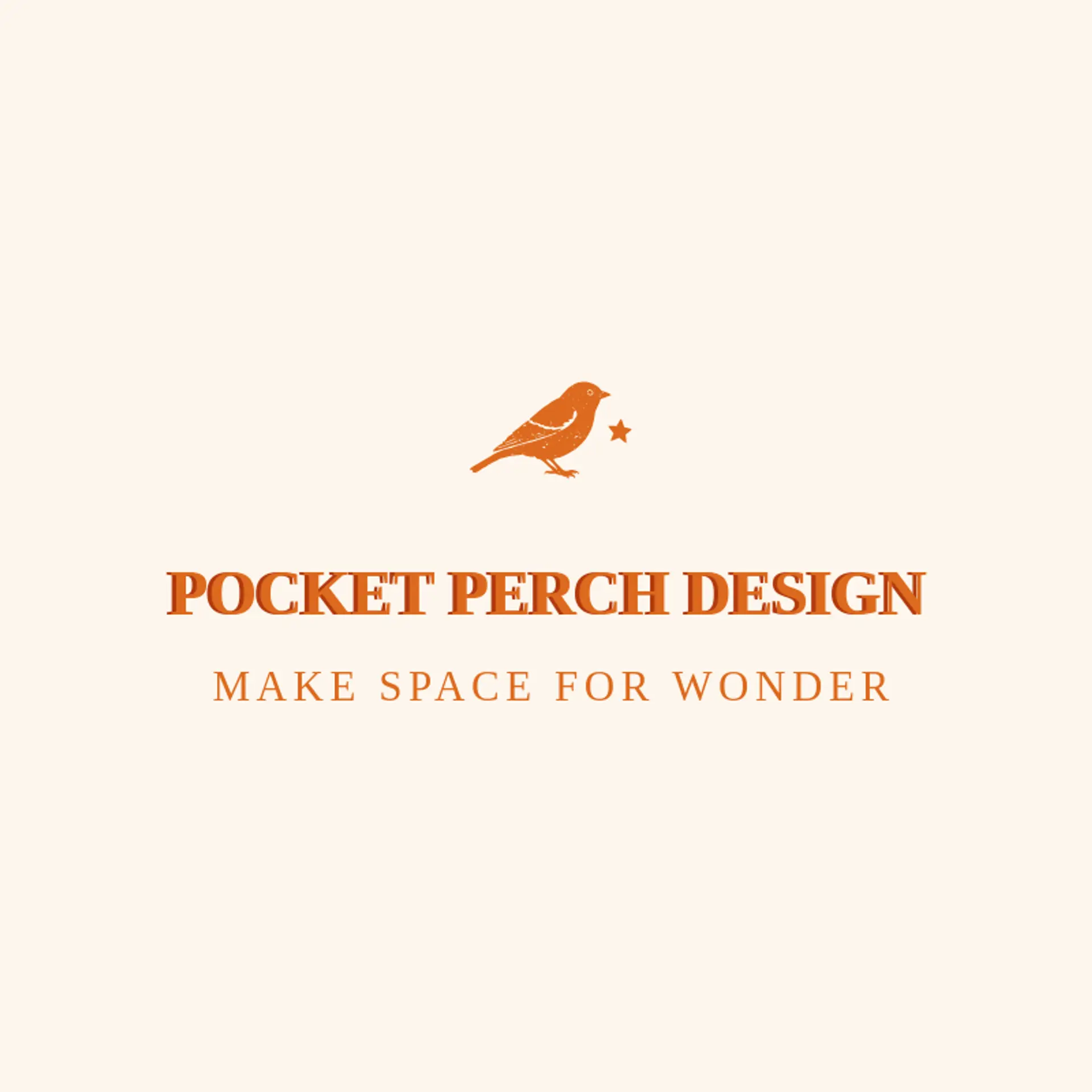 Pocket Perch Design logo for sparrow