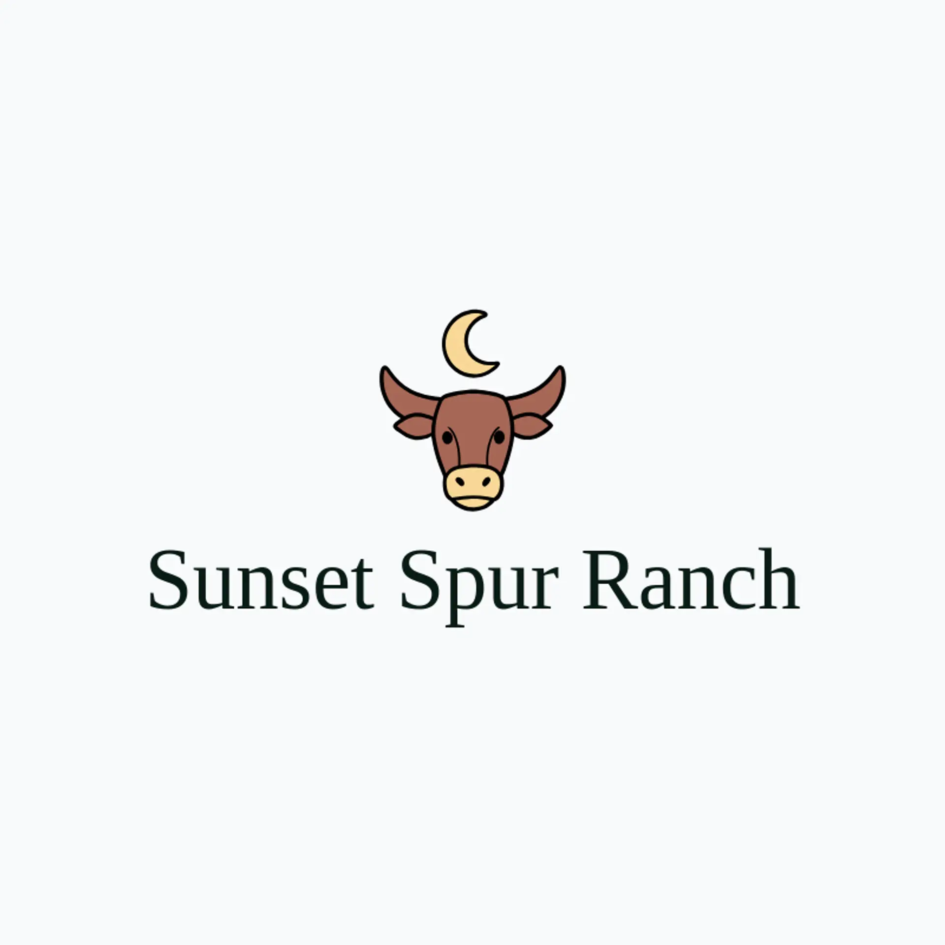 Sunset Spur Ranch logo for longhorn