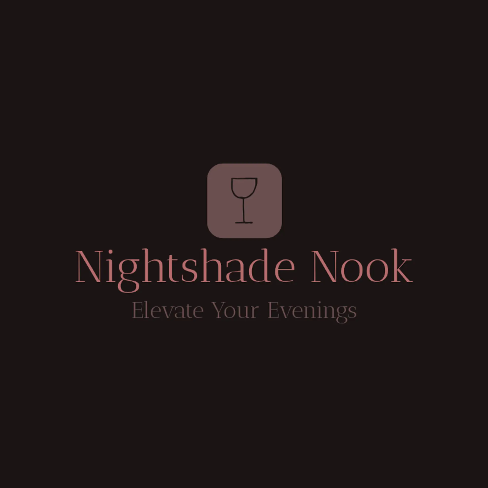 Nightshade Nook logo for bar restaurant