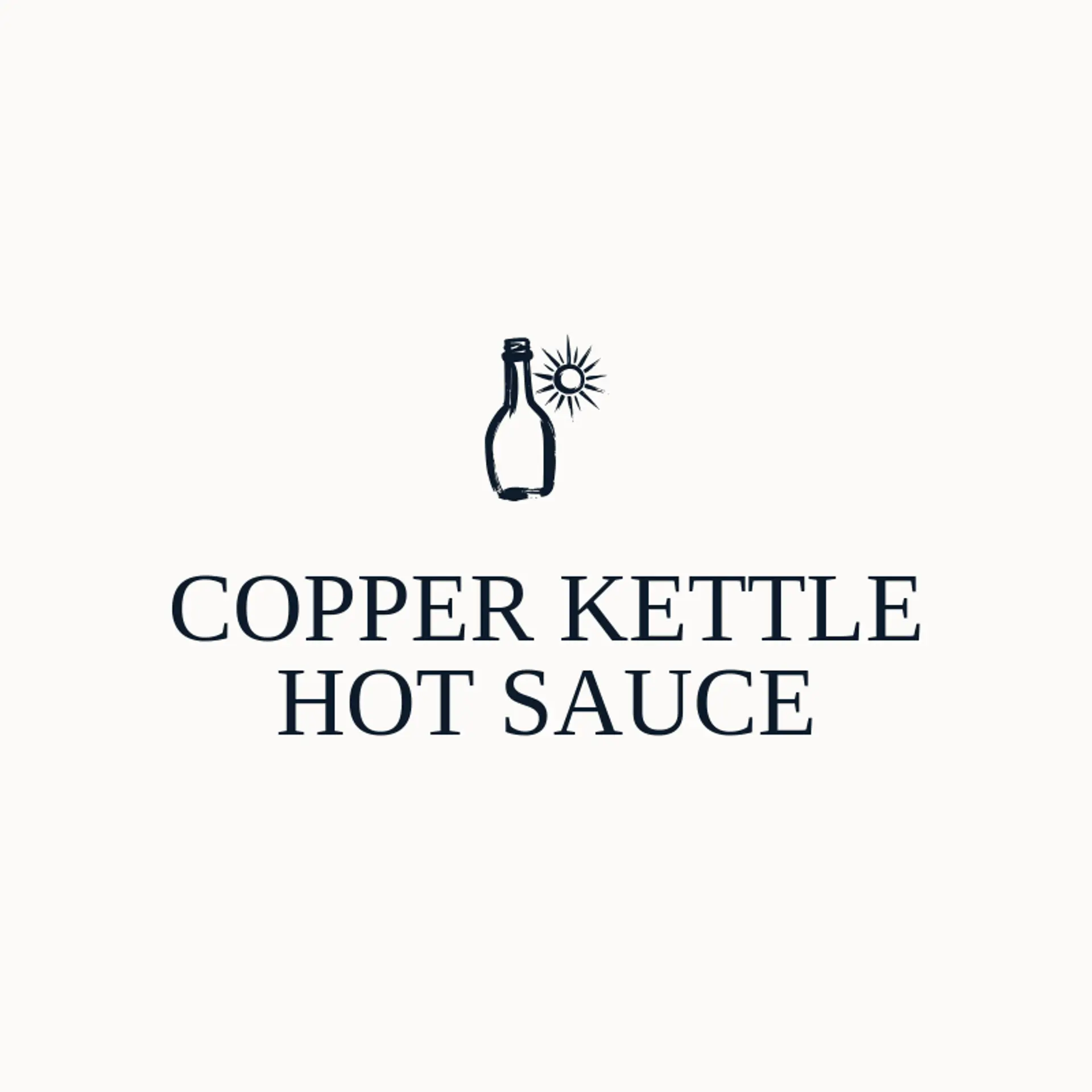 Copper Kettle Hot Sauce logo for hot sauce
