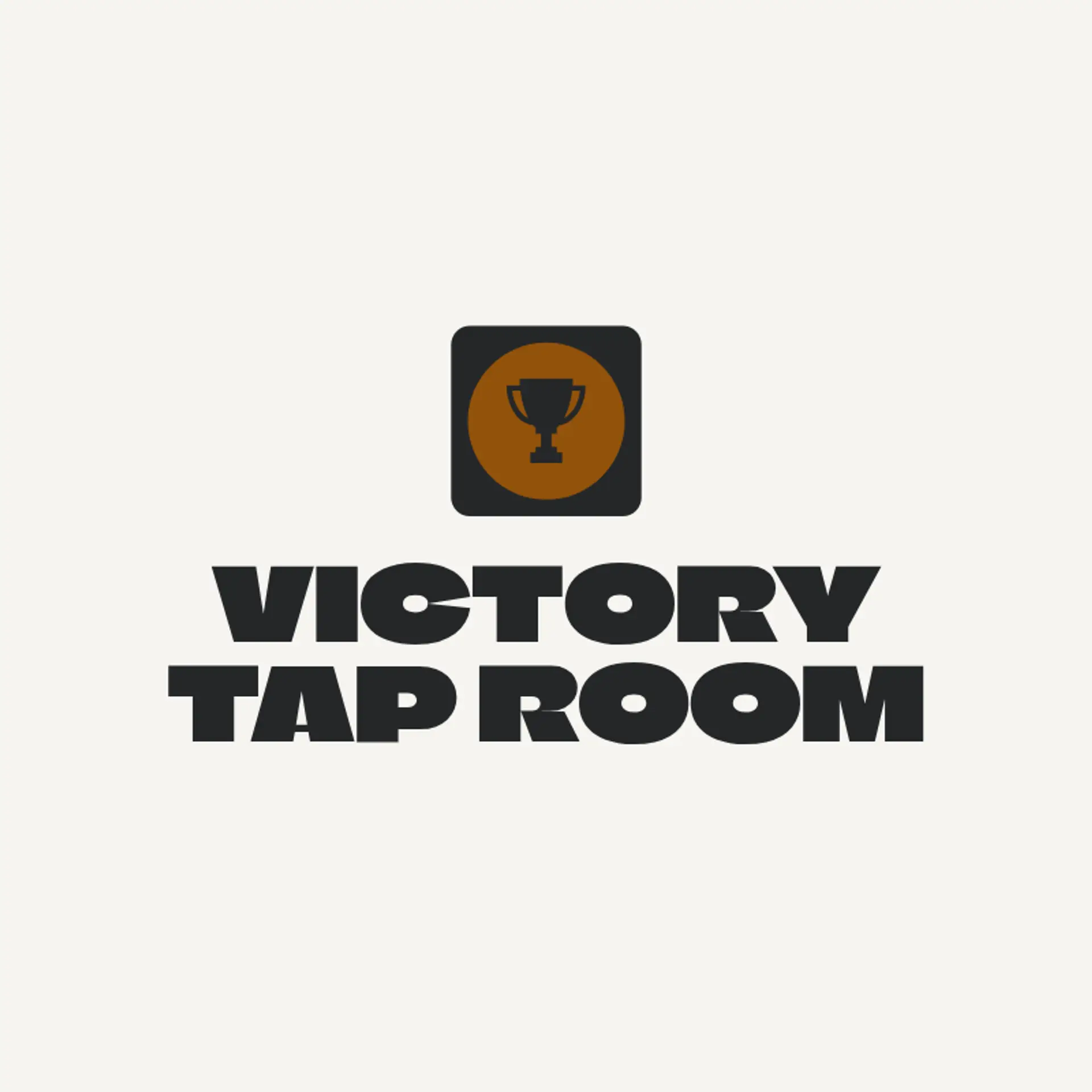 Victory Tap Room logo for sports bar