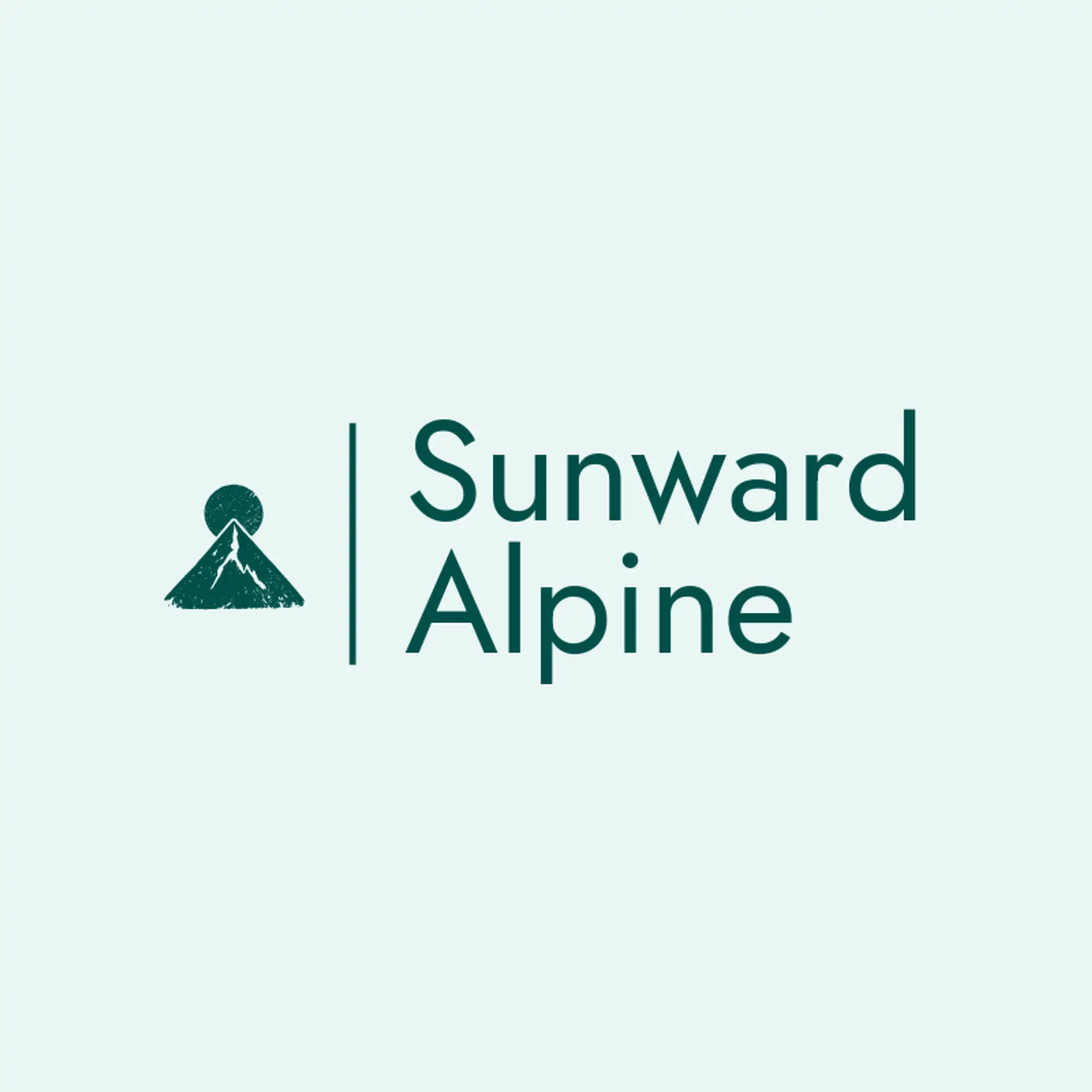 Sunward Alpine logo for mountain