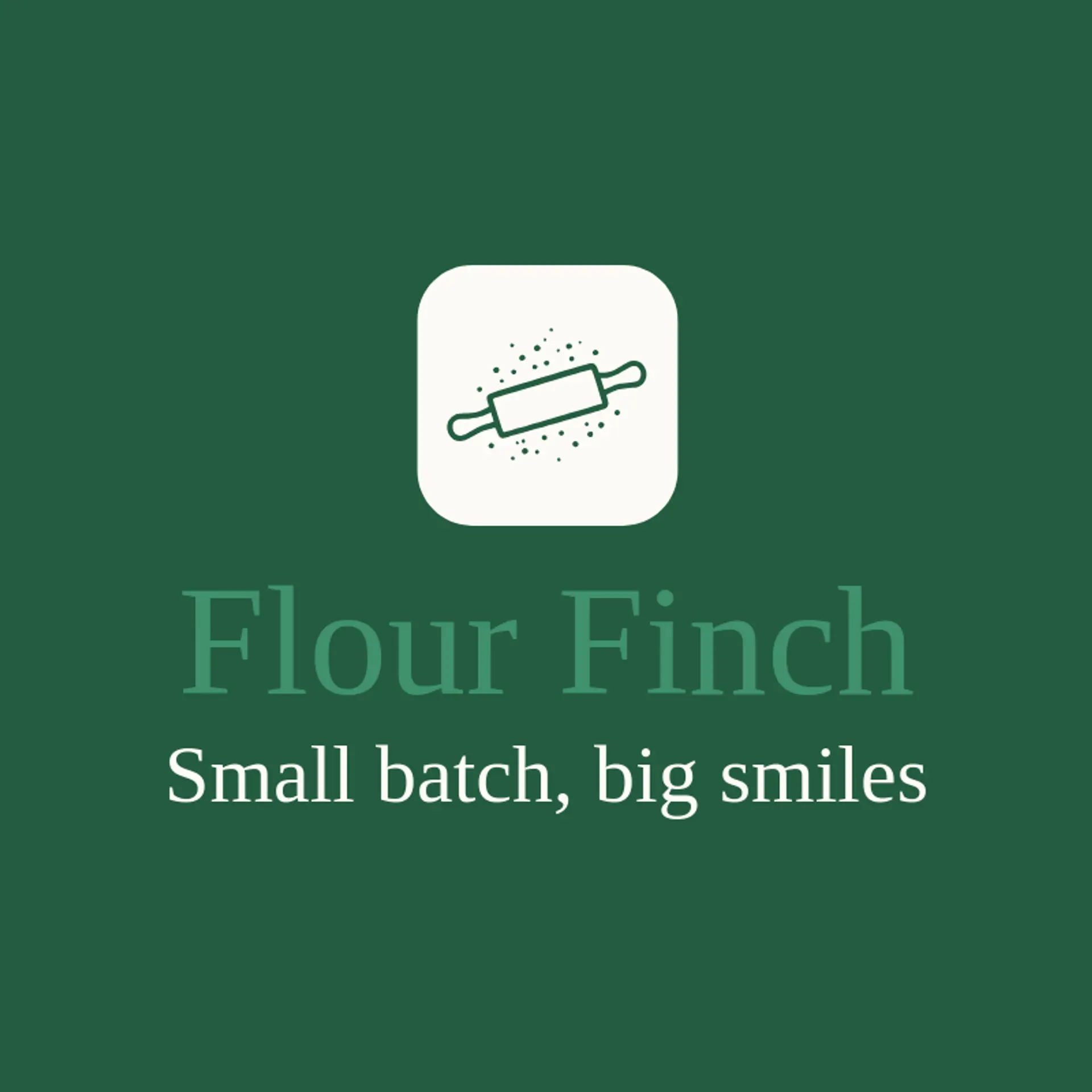 Flour Finch logo for foodie