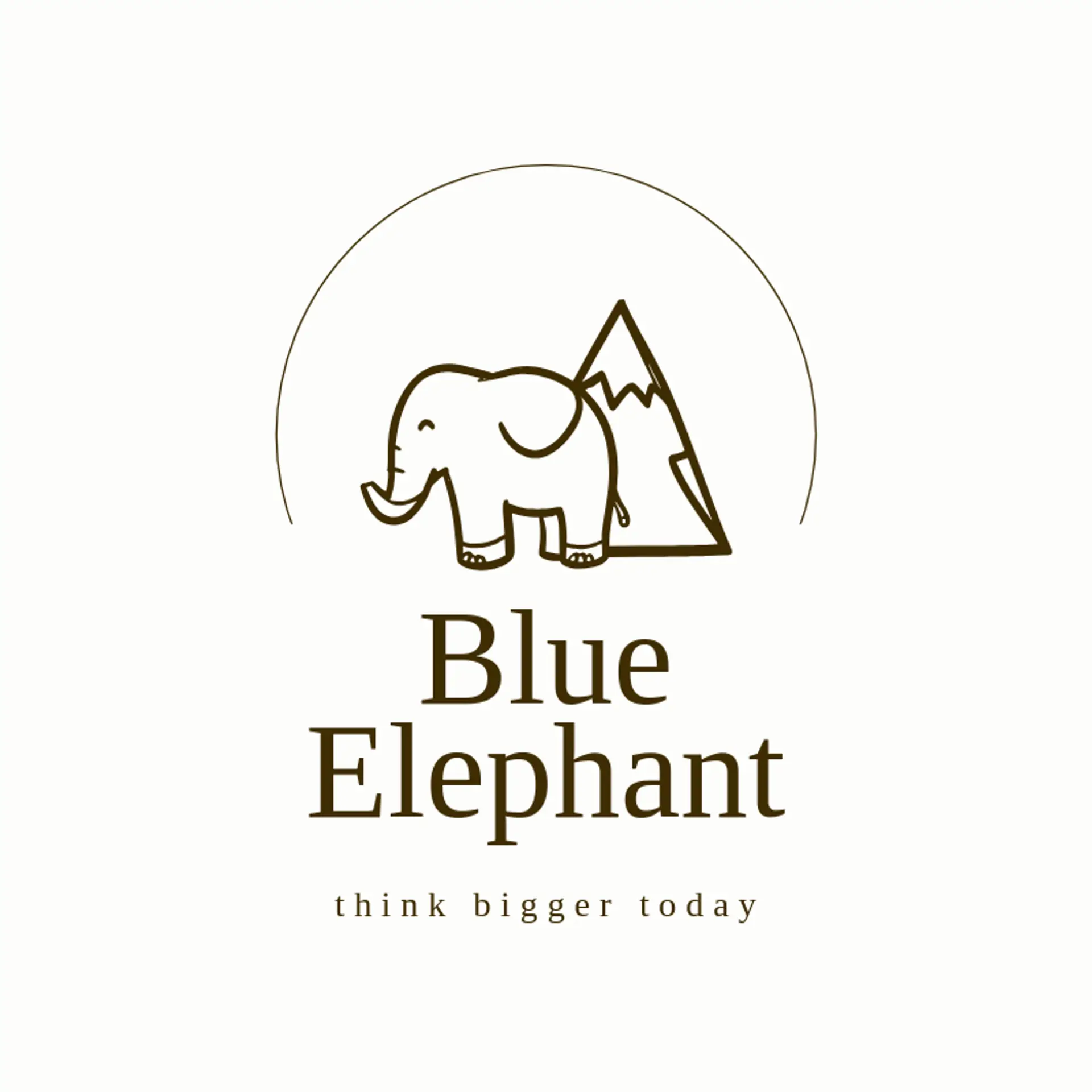 Blue Elephant logo for elephant