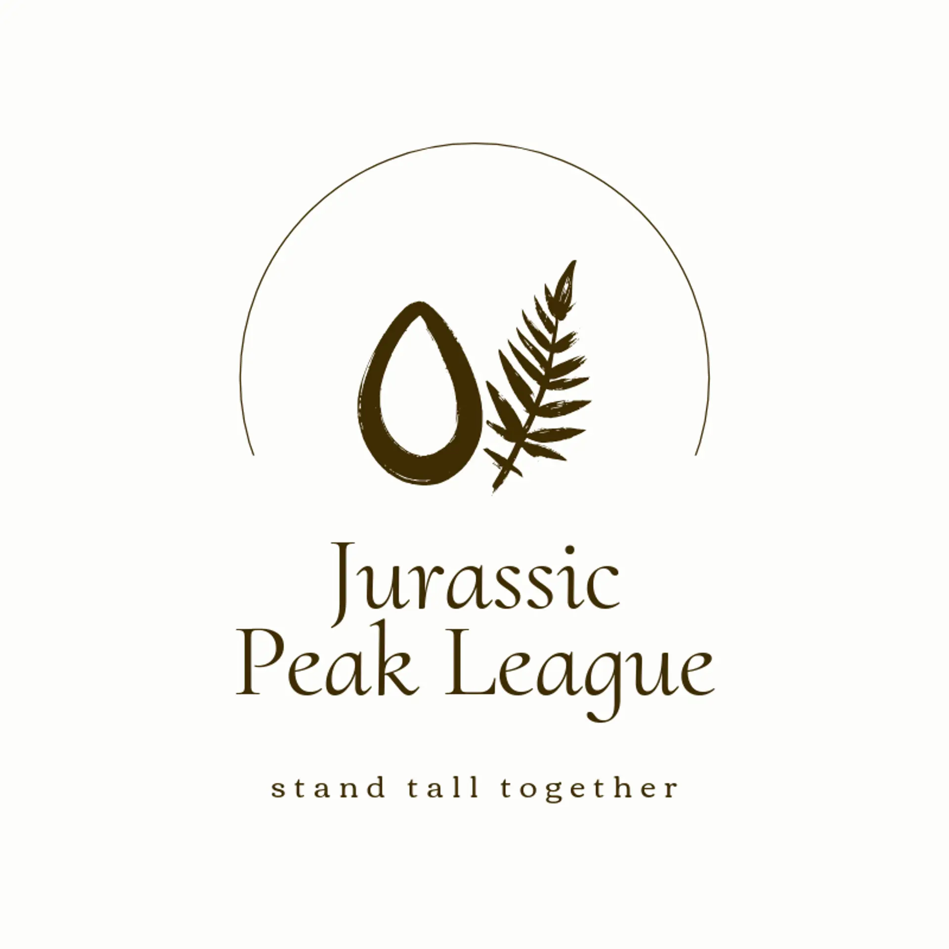 Jurassic Peak League logo for dinosaur