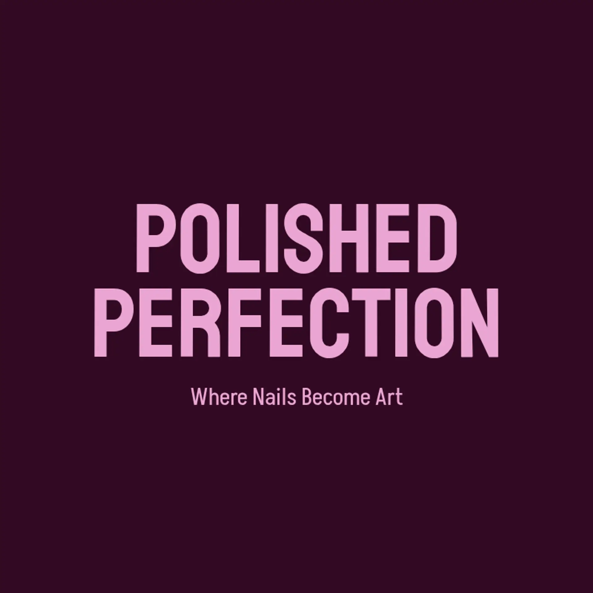 Polished Perfection logo for nail salon