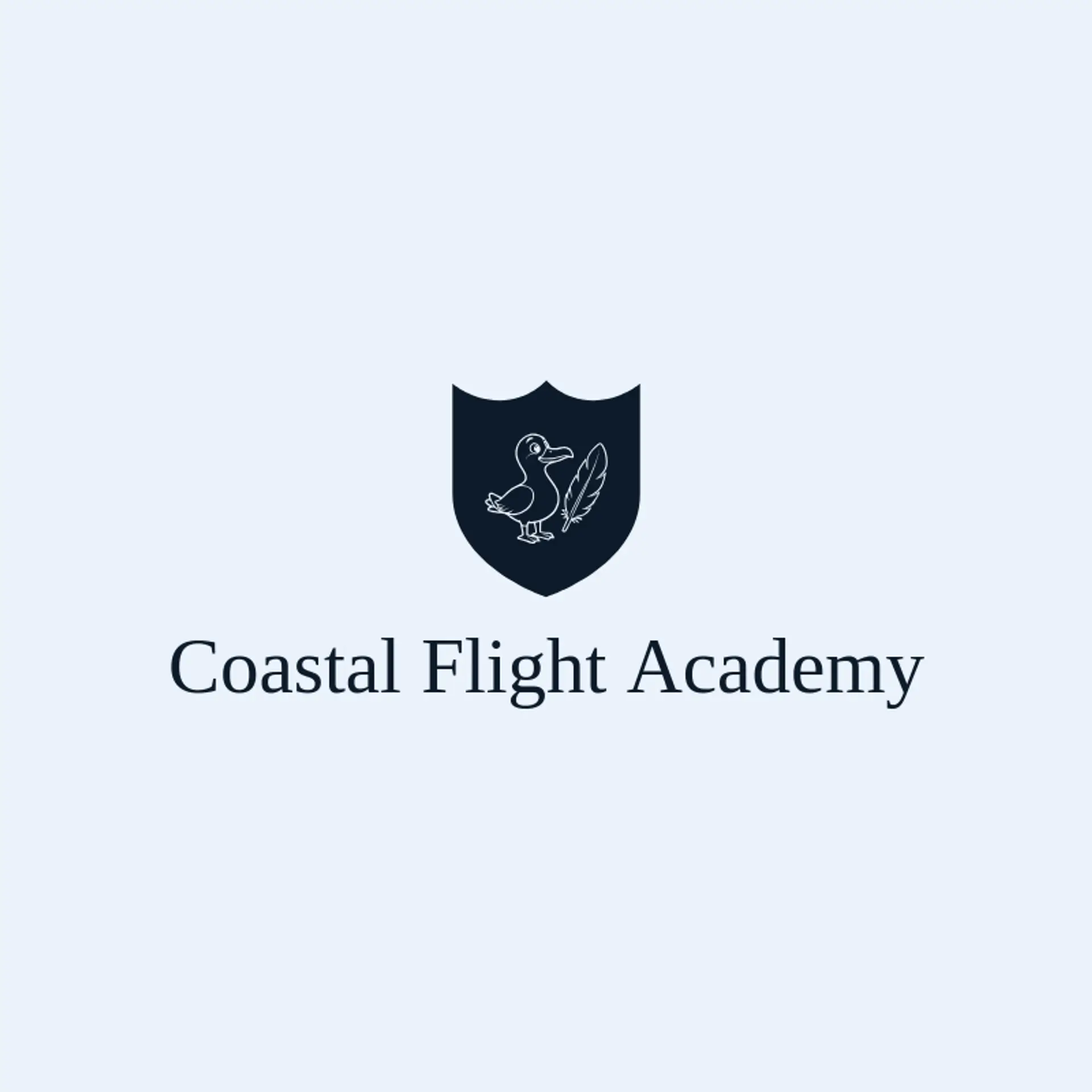 Coastal Flight Academy logo for seagull