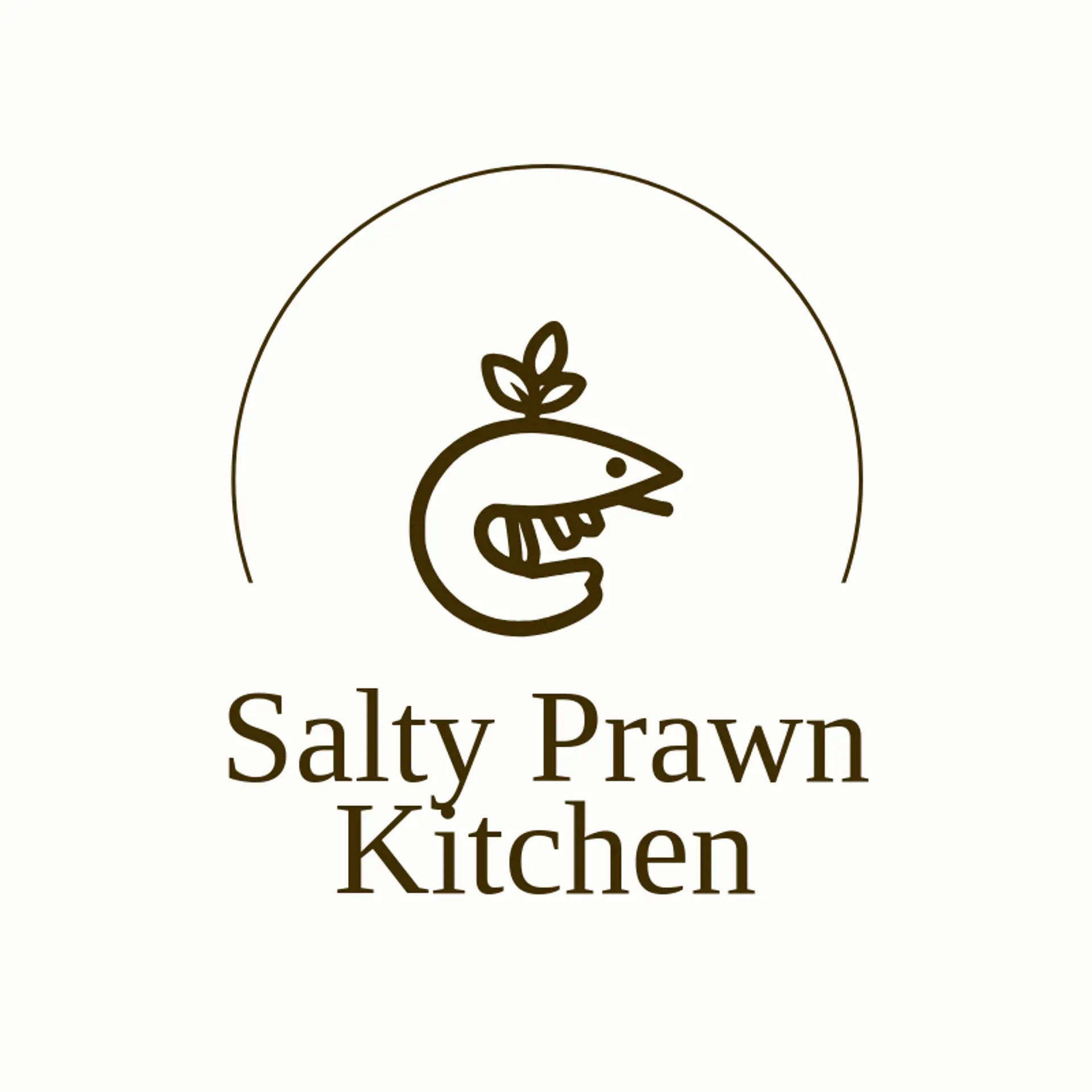 Salty Prawn Kitchen logo for shrimp