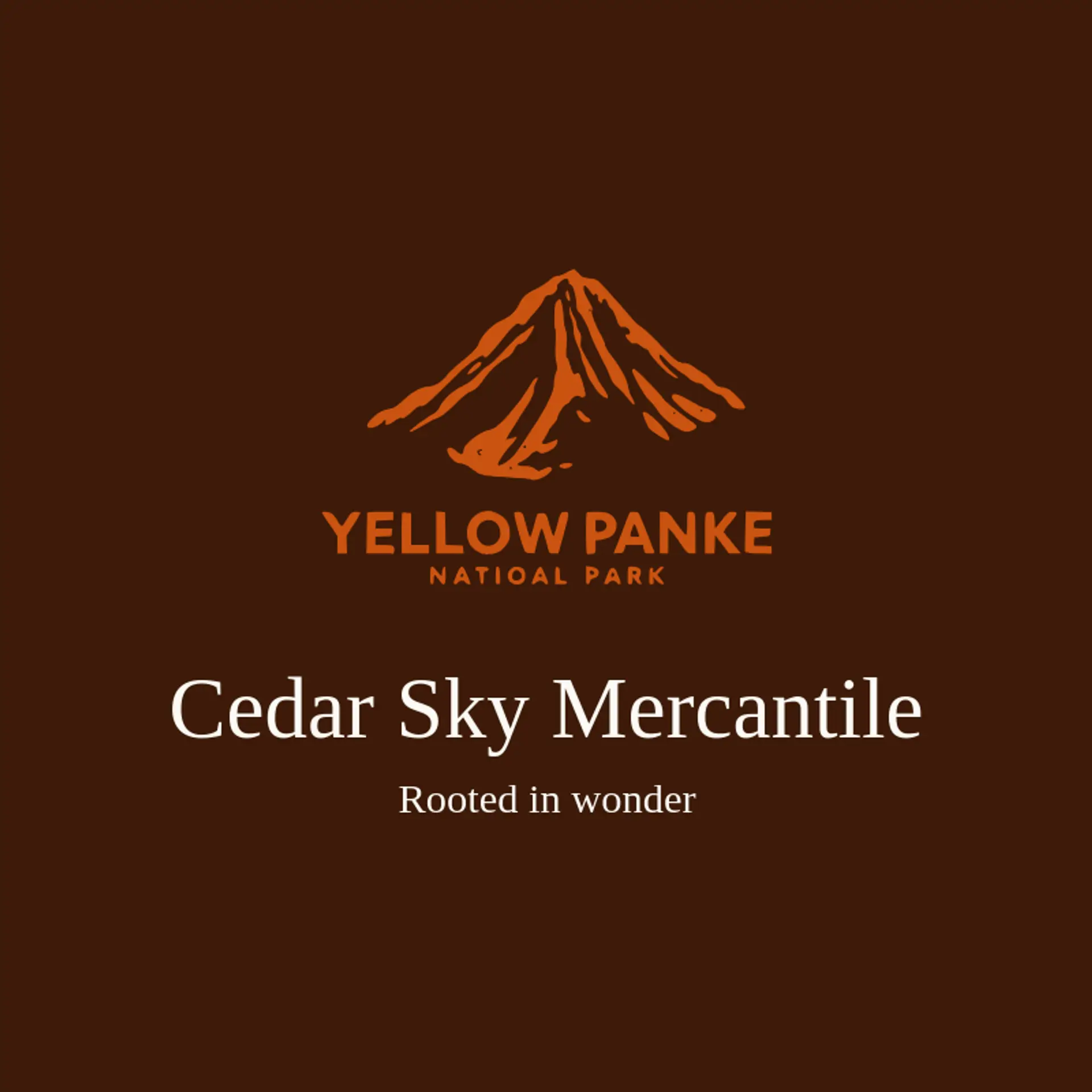 Cedar Sky Mercantile logo for national park