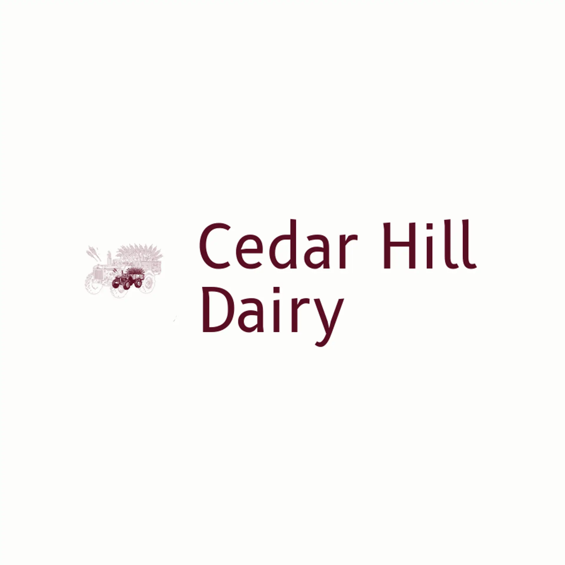 Cedar Hill Dairy logo for dairy