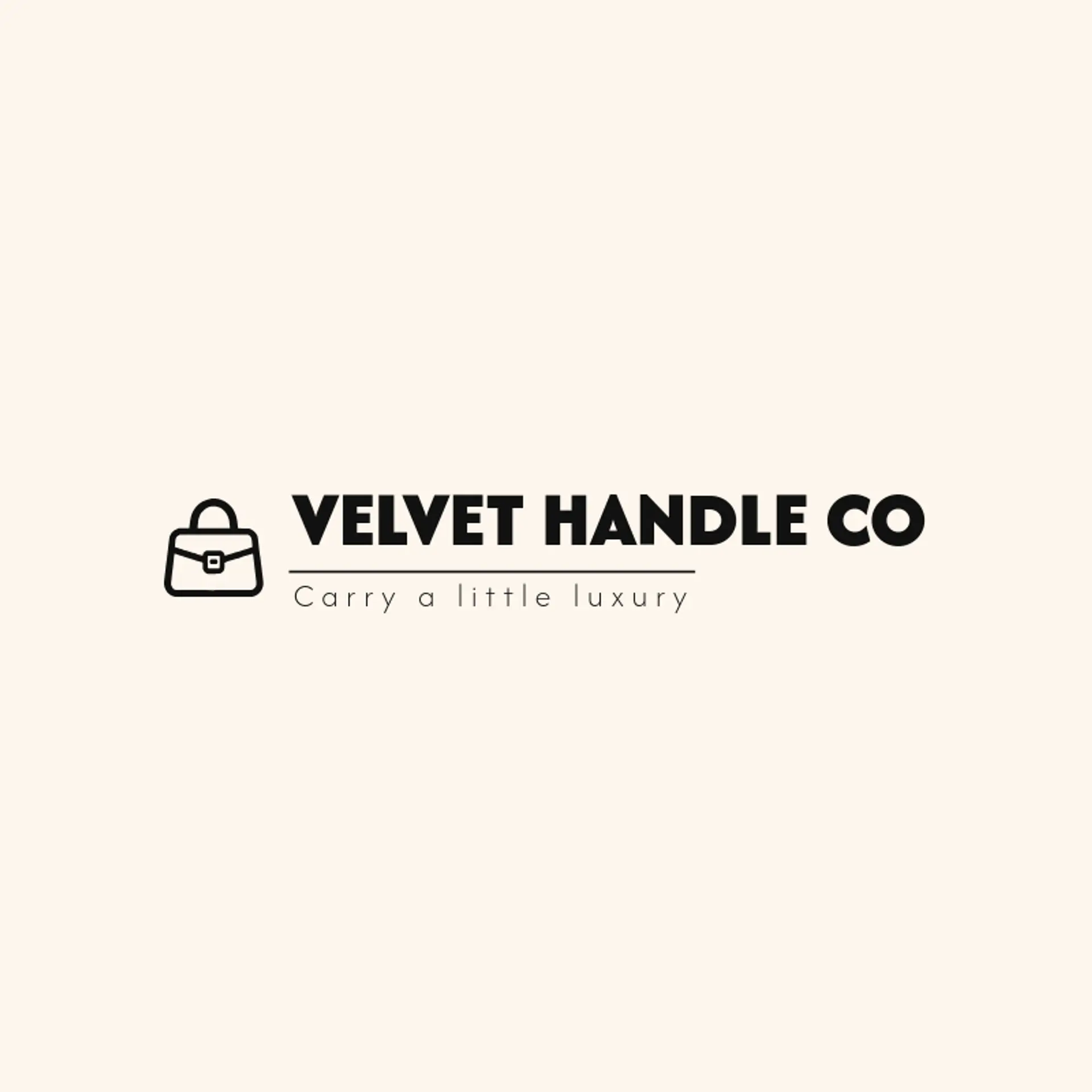 Velvet Handle Co logo for bag