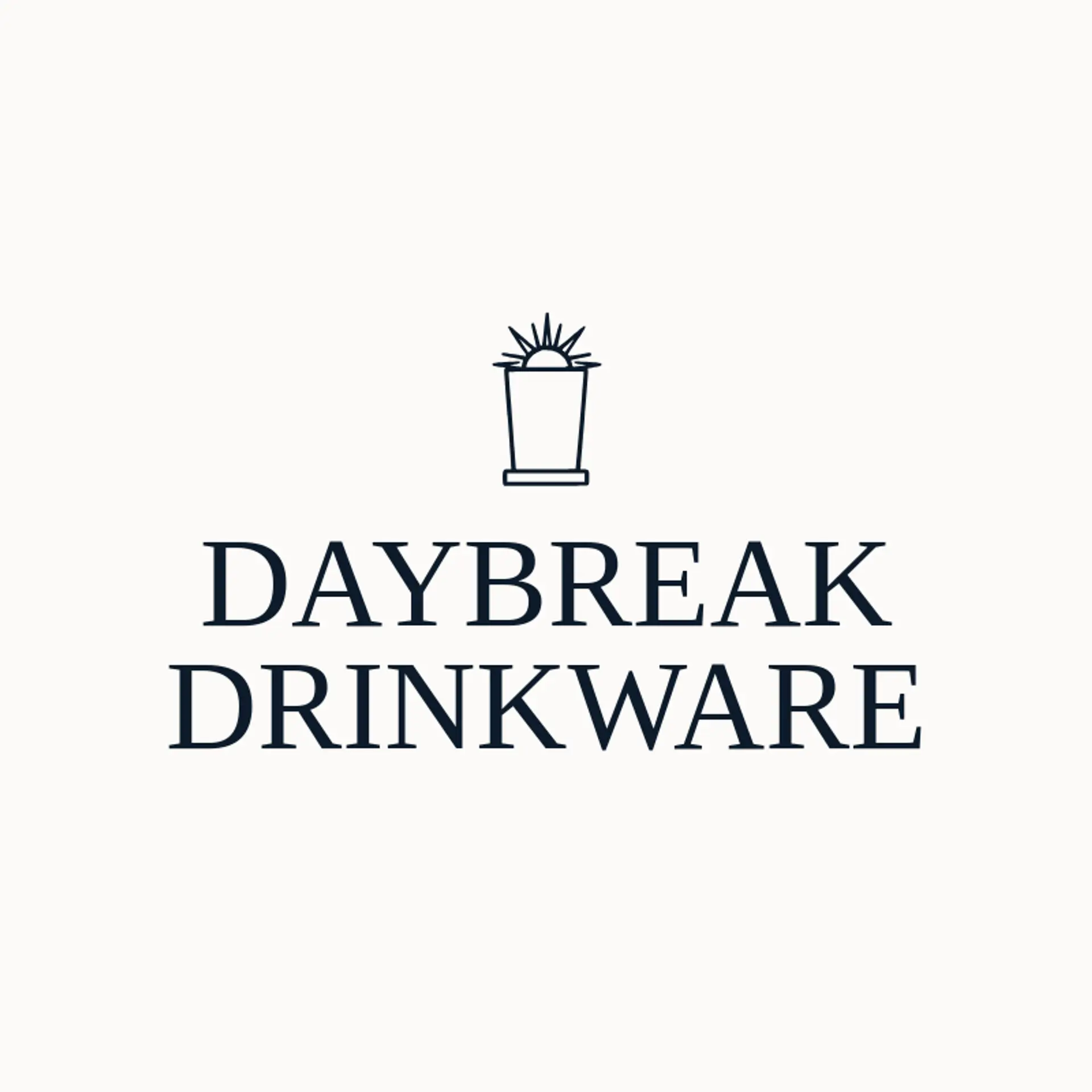 Daybreak Drinkware logo for tumbler