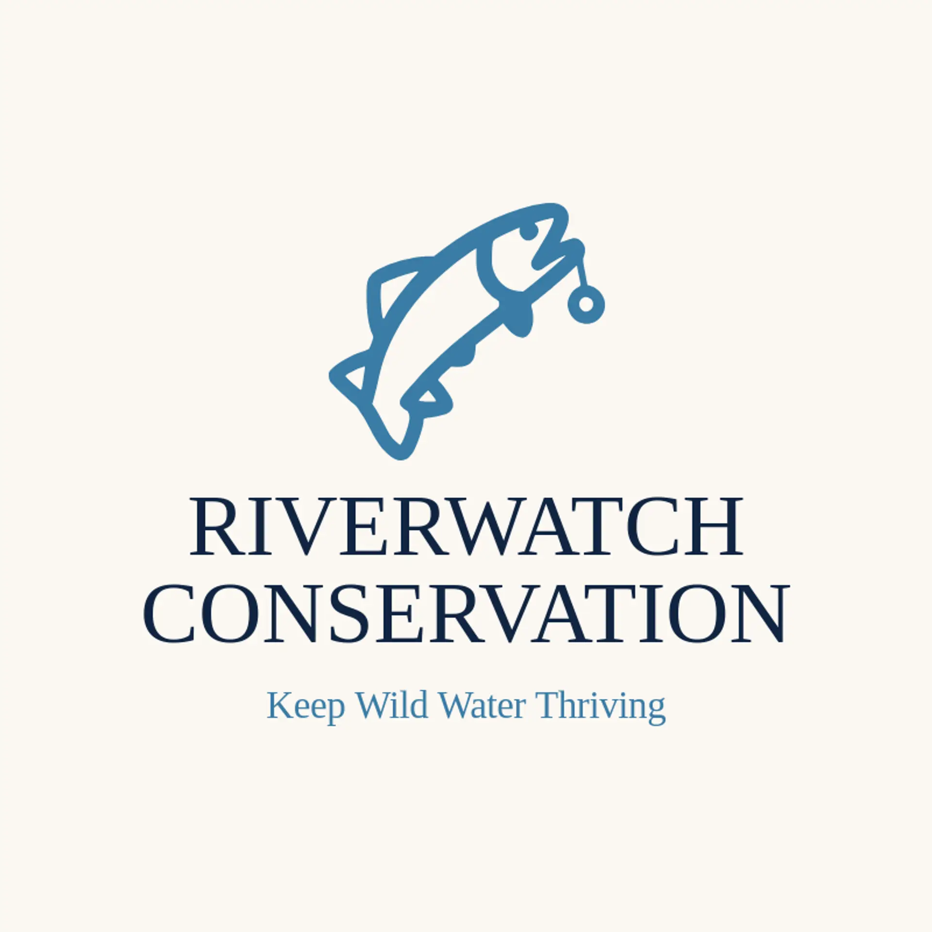 Riverwatch Conservation logo for fly fishing