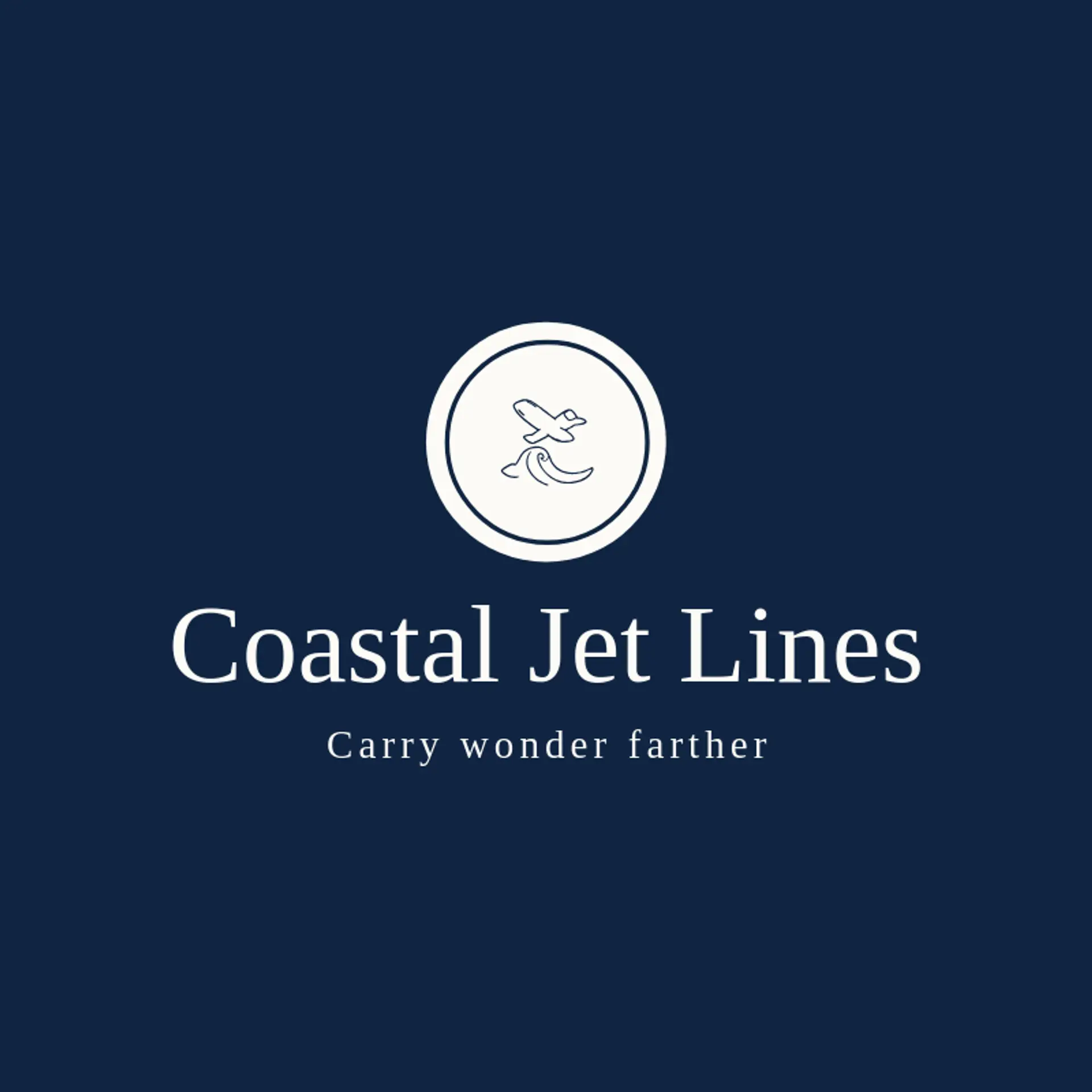Coastal Jet Lines logo for plane