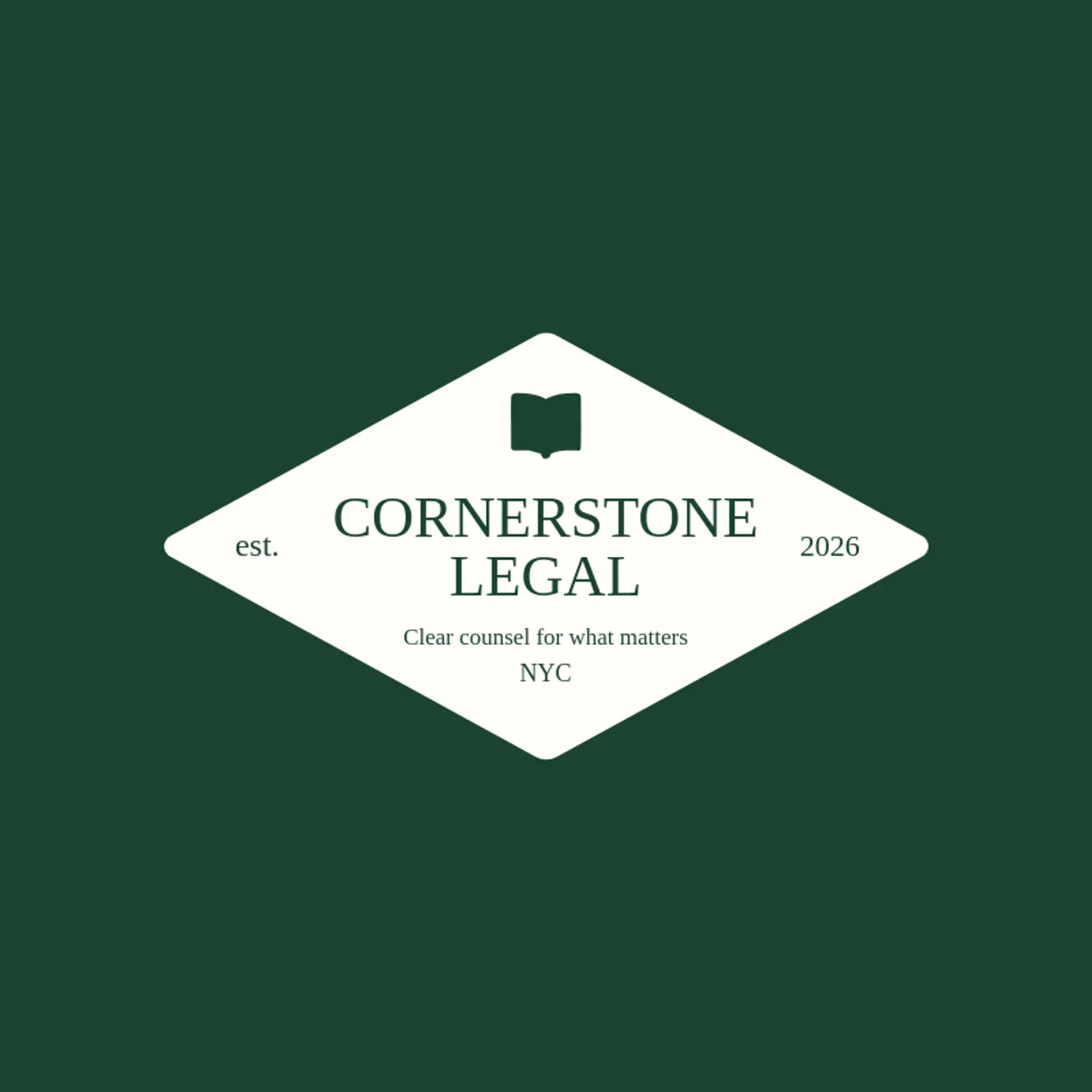 Cornerstone Legal logo for legal services