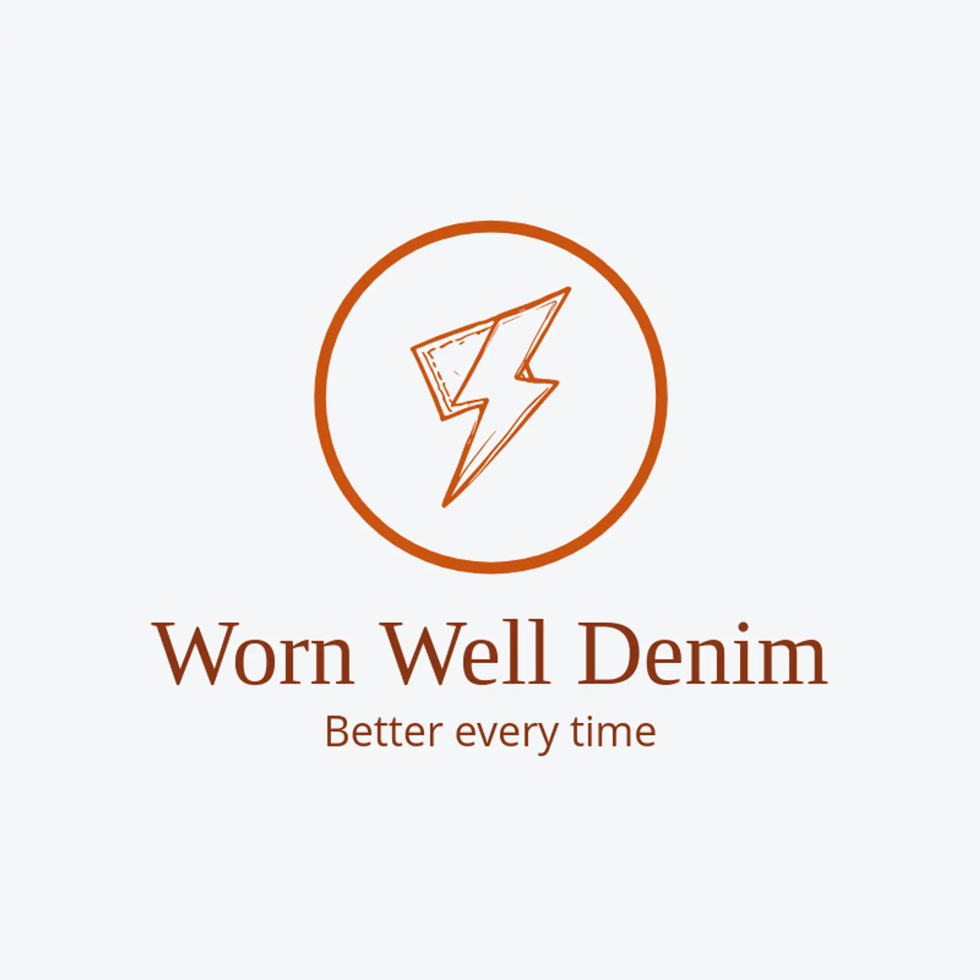 Worn Well Denim logo for denim