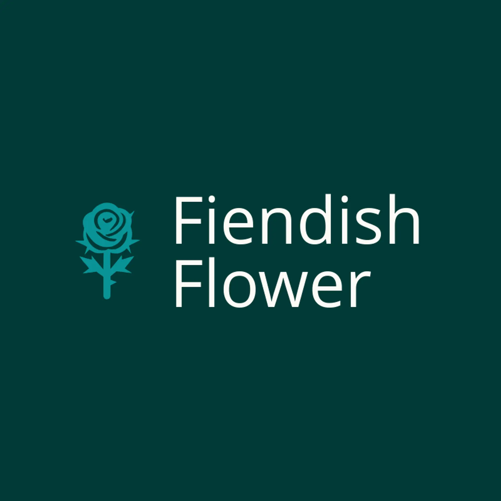 Fiendish Flower logo for evil