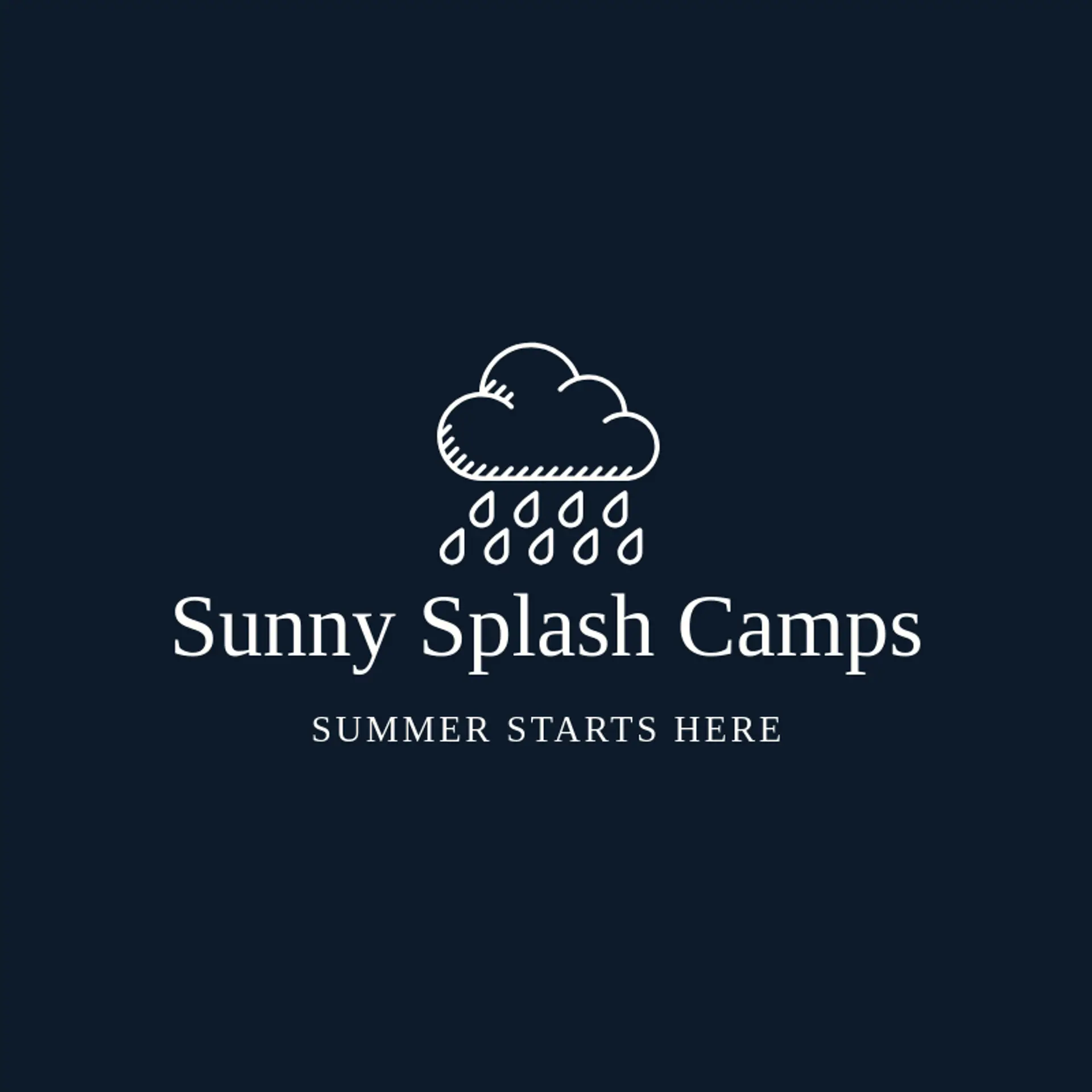 Sunny Splash Camps logo for splash