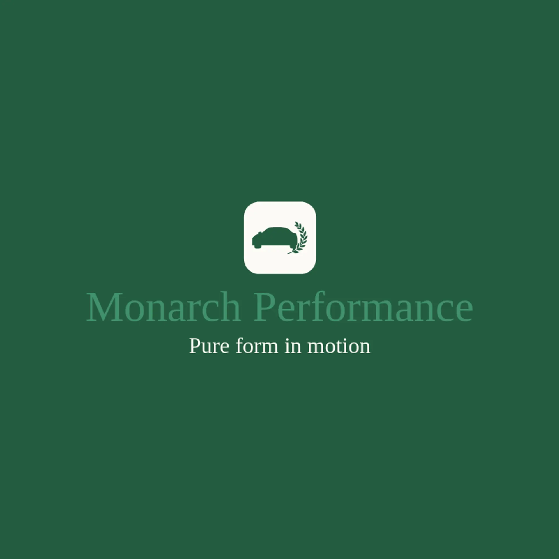 Monarch Performance logo for sports car