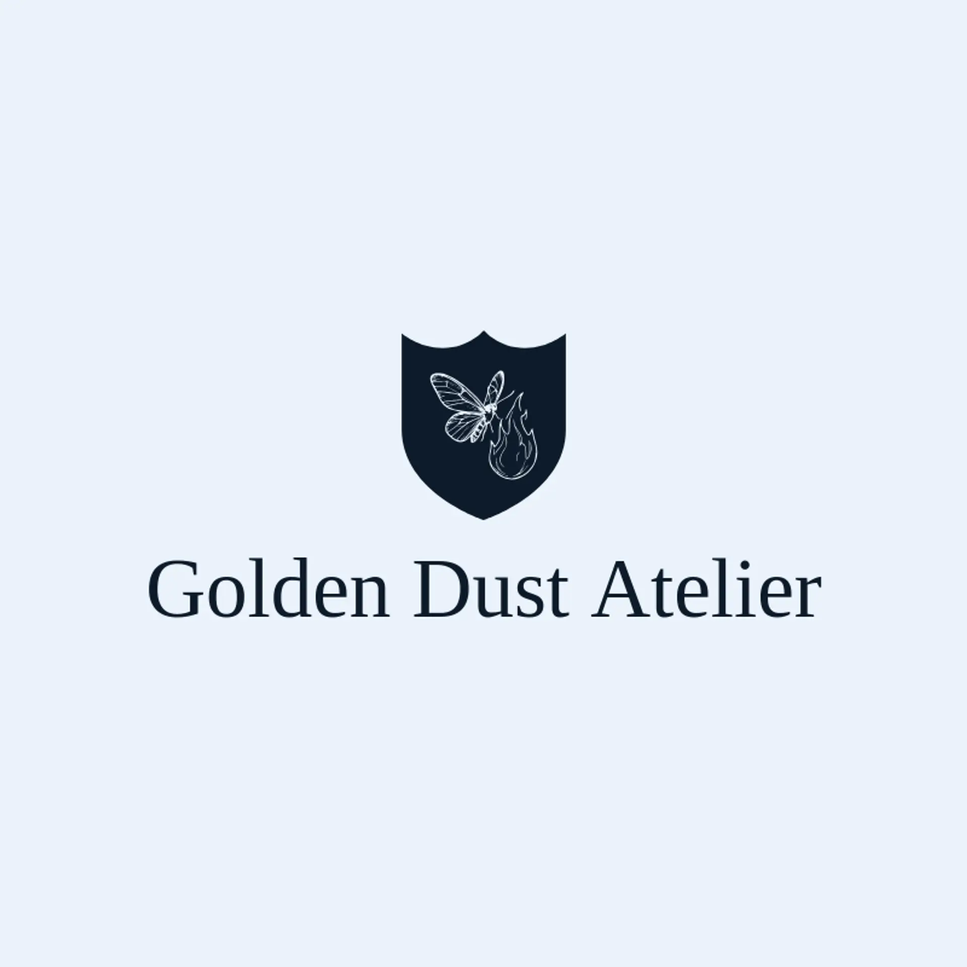 Golden Dust Atelier logo for moth