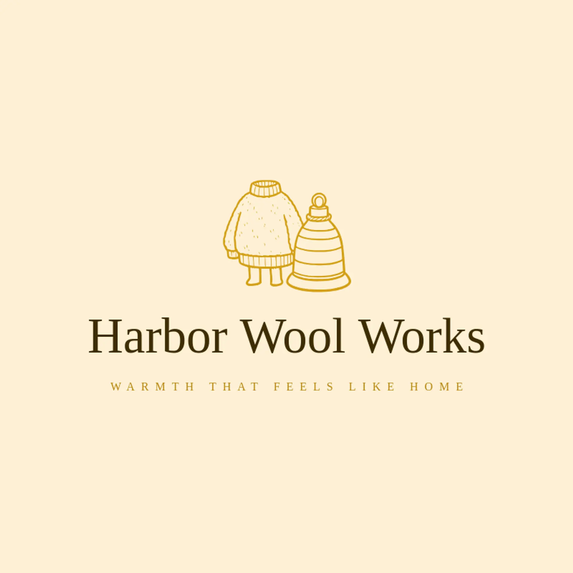 Harbor Wool Works logo for apparel