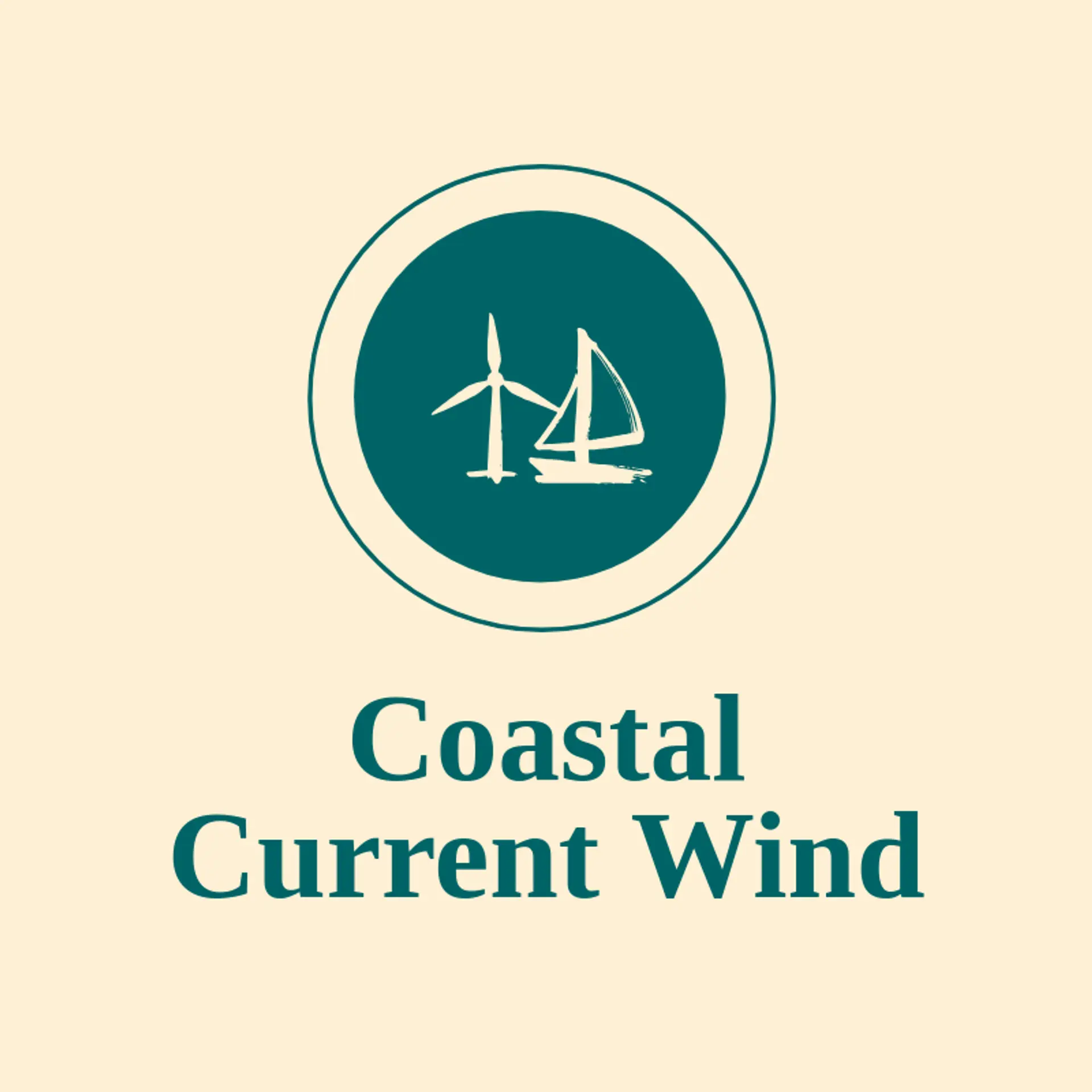Coastal Current Wind logo for wind