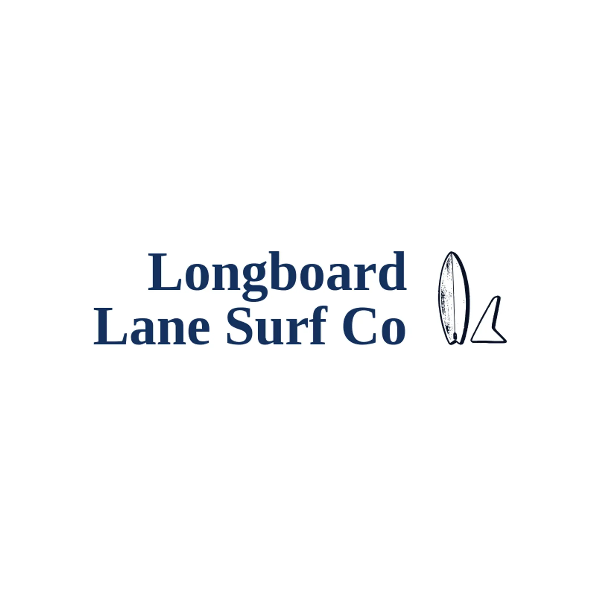 Longboard Lane Surf Co logo for surfboard
