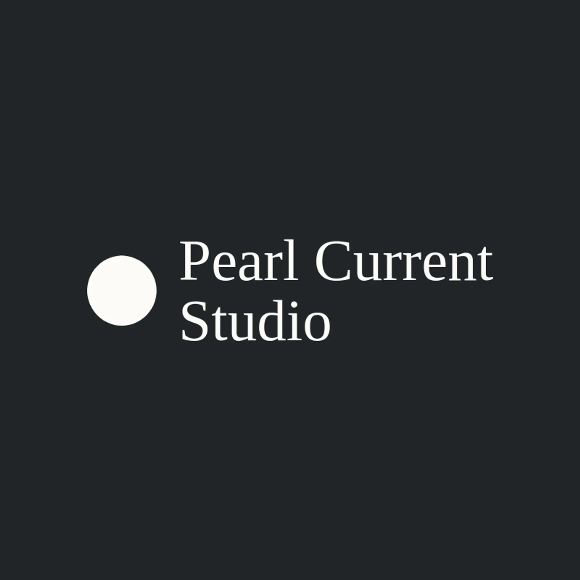 Pearl Current Studio logo for pearl