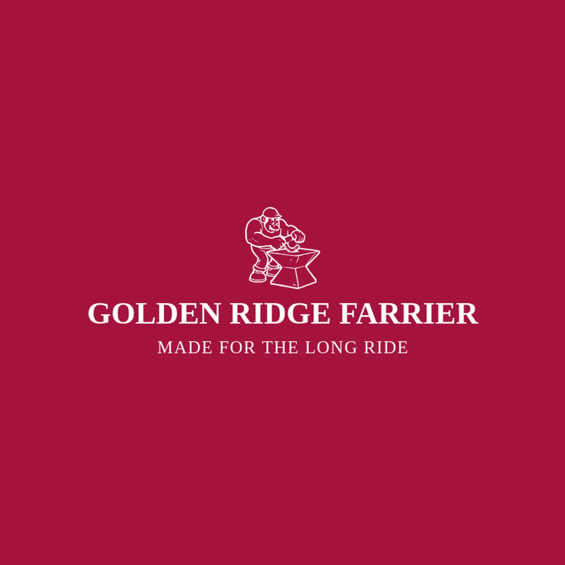 Golden Ridge Farrier logo for farrier