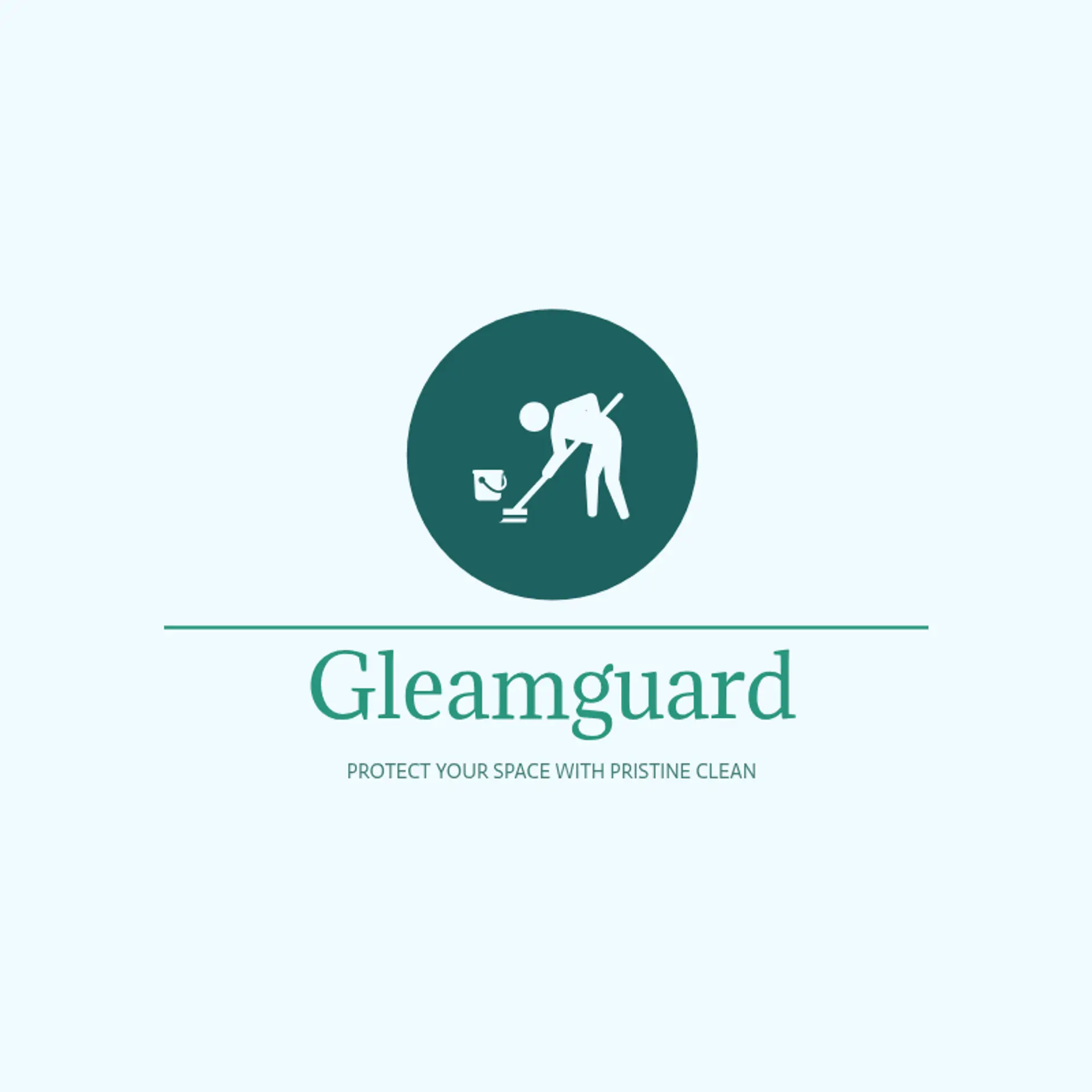 GleamGuard logo for cleaning company