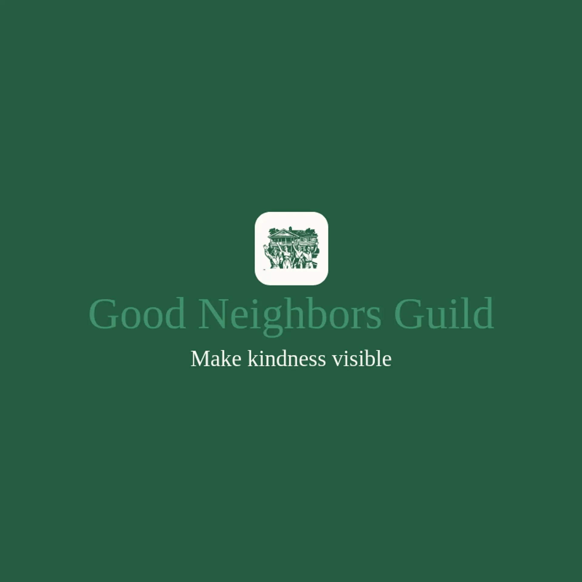 Good Neighbors Guild logo for humanity