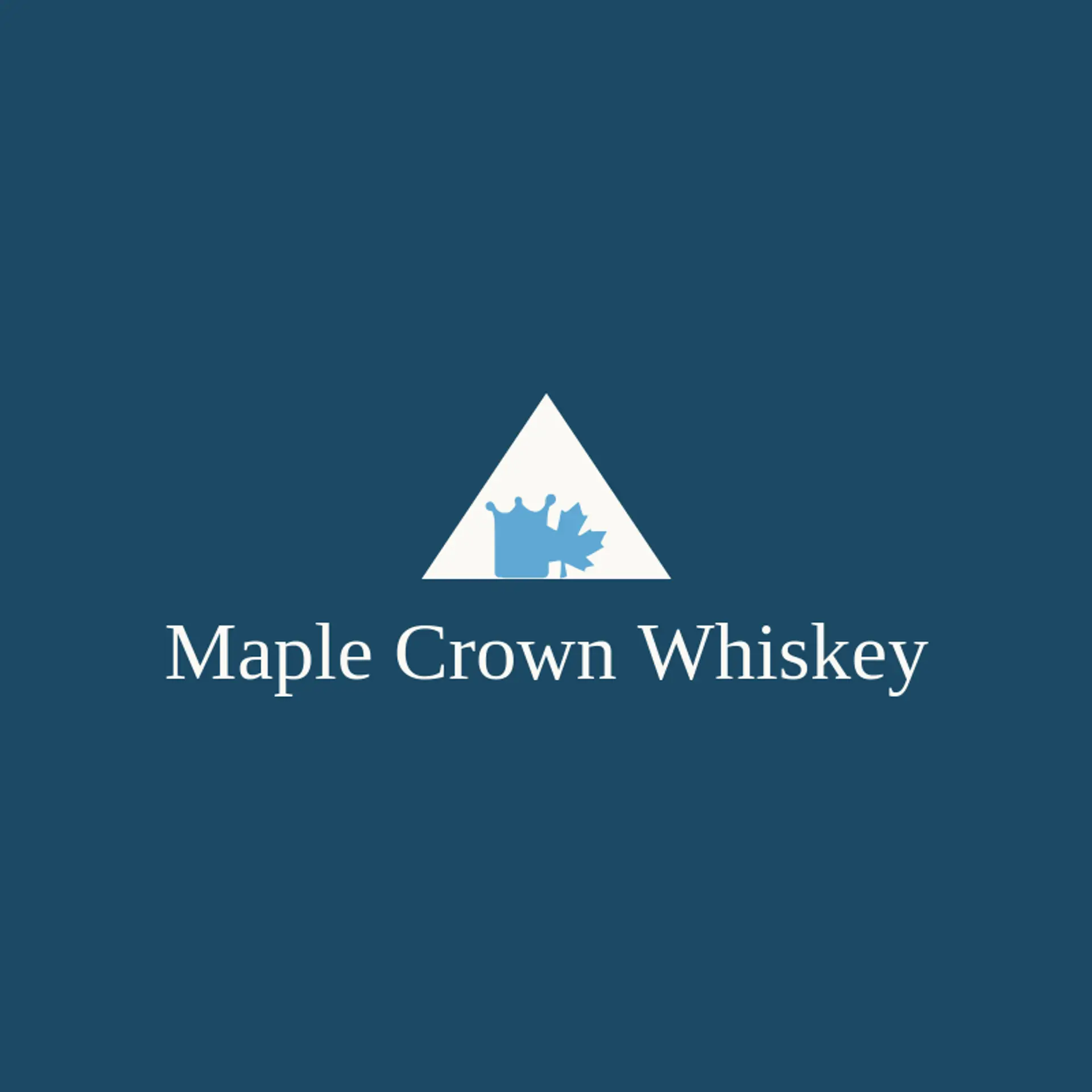 Maple Crown Whiskey logo for whiskey