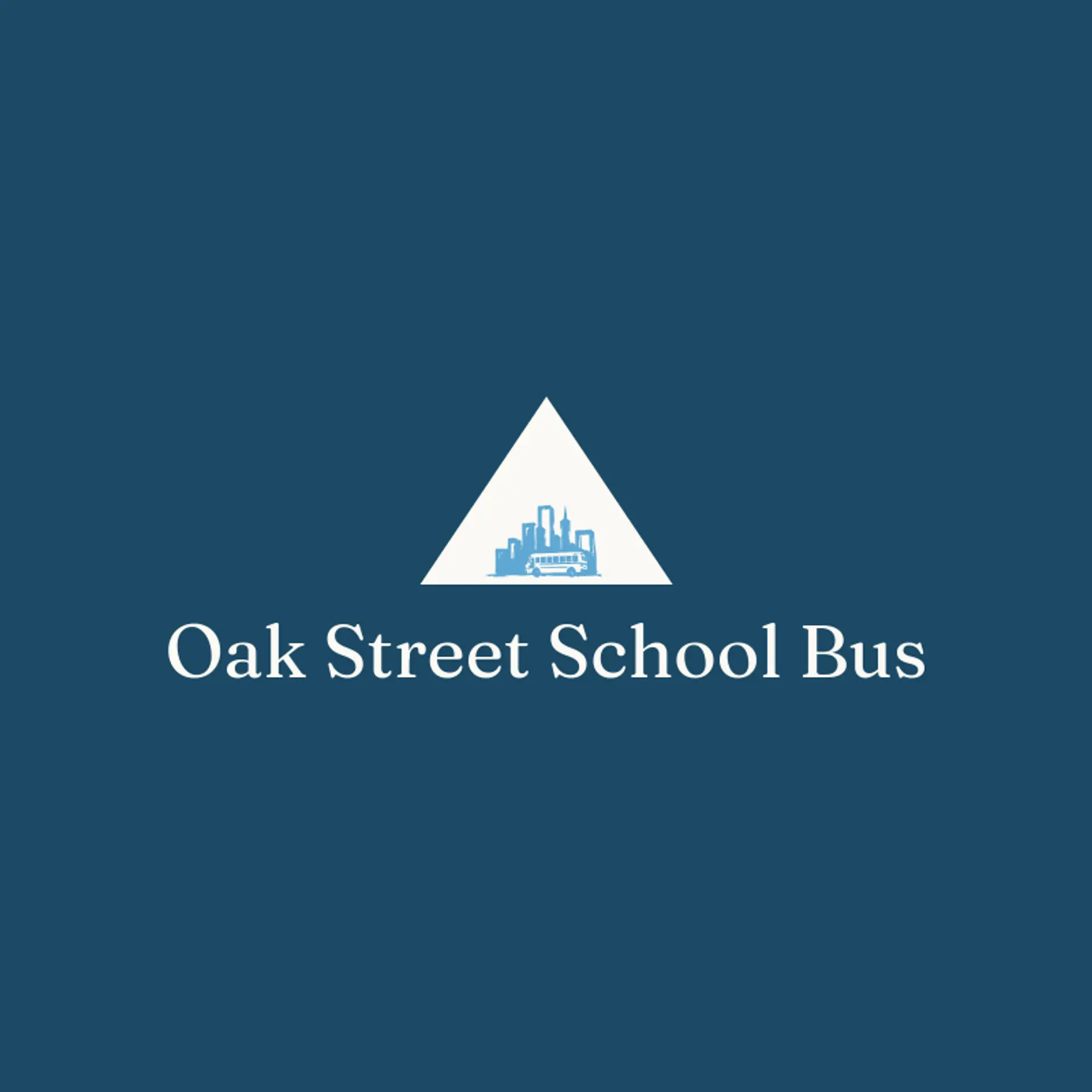 Oak Street School Bus logo for school bus
