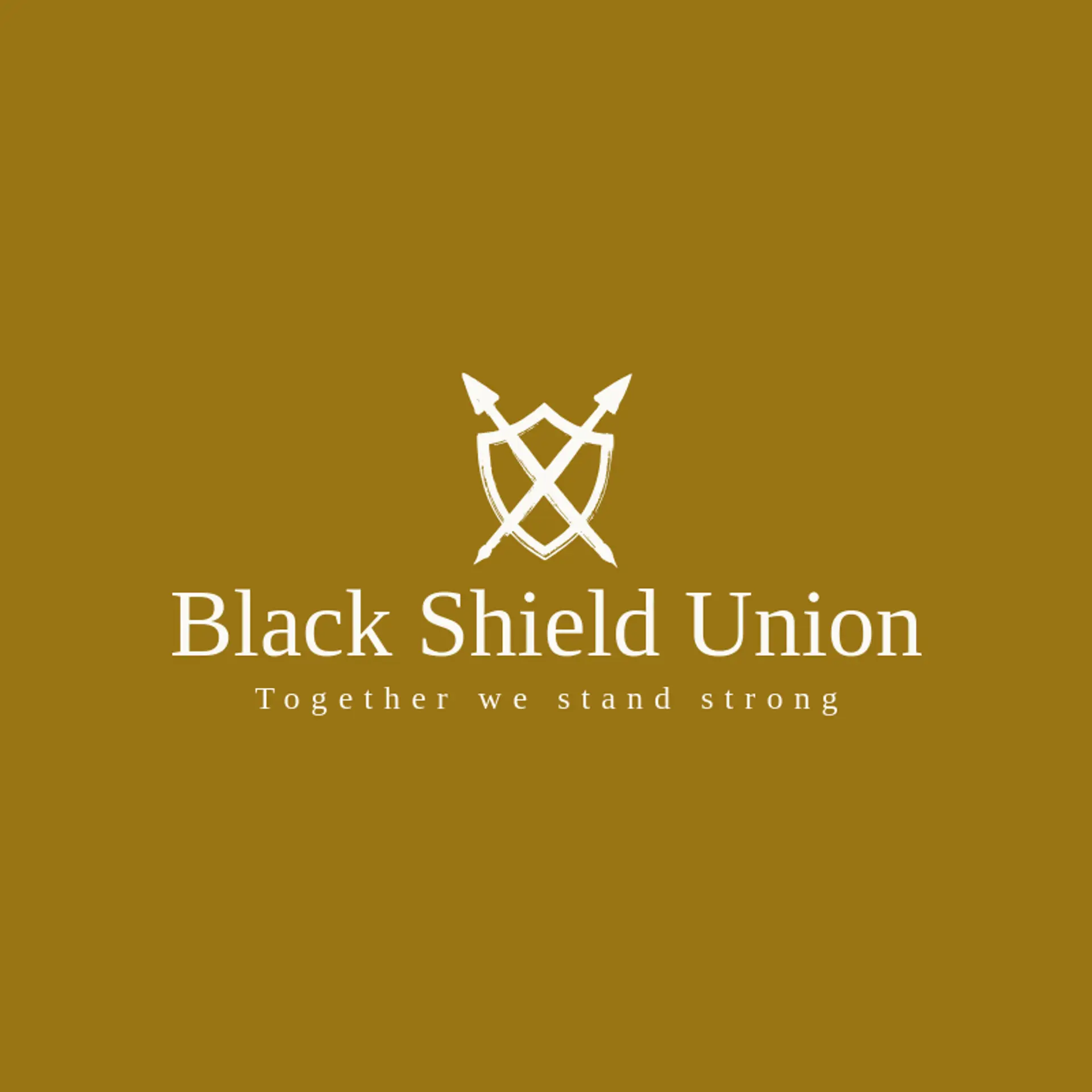Black Shield Union logo for spartan
