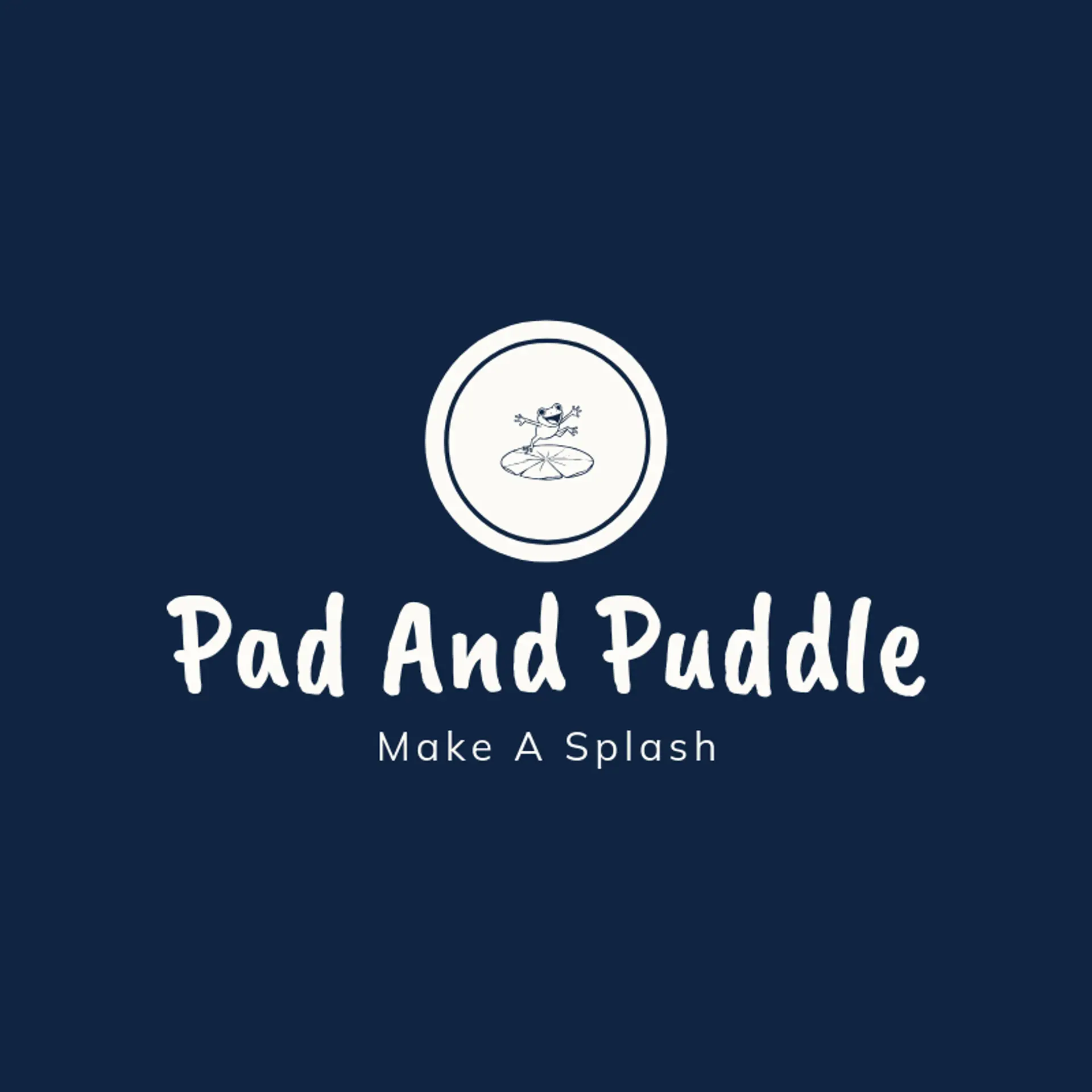 Pad And Puddle logo for frog