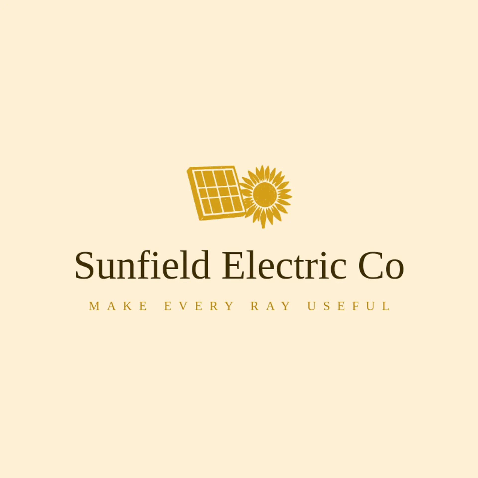 Sunfield Electric Co logo for solar panel