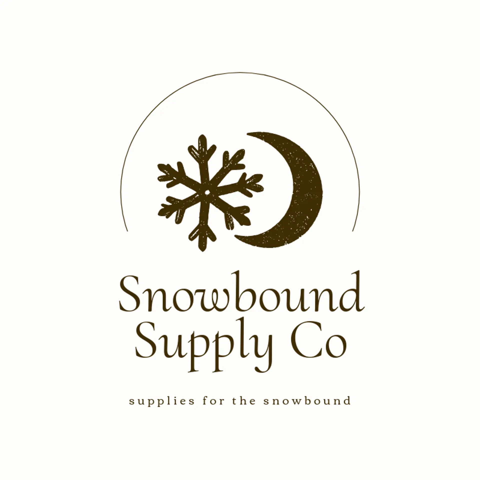 Snowbound Supply Co logo for frost