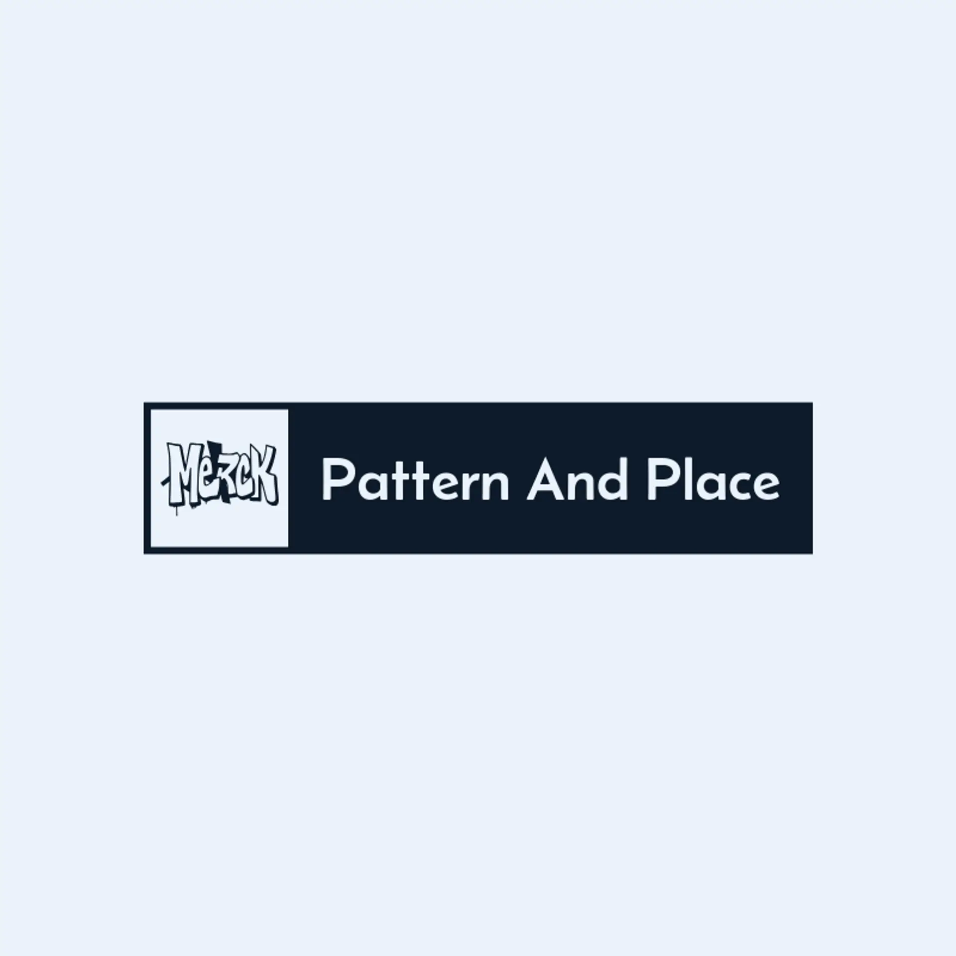 Pattern and Place logo for mural