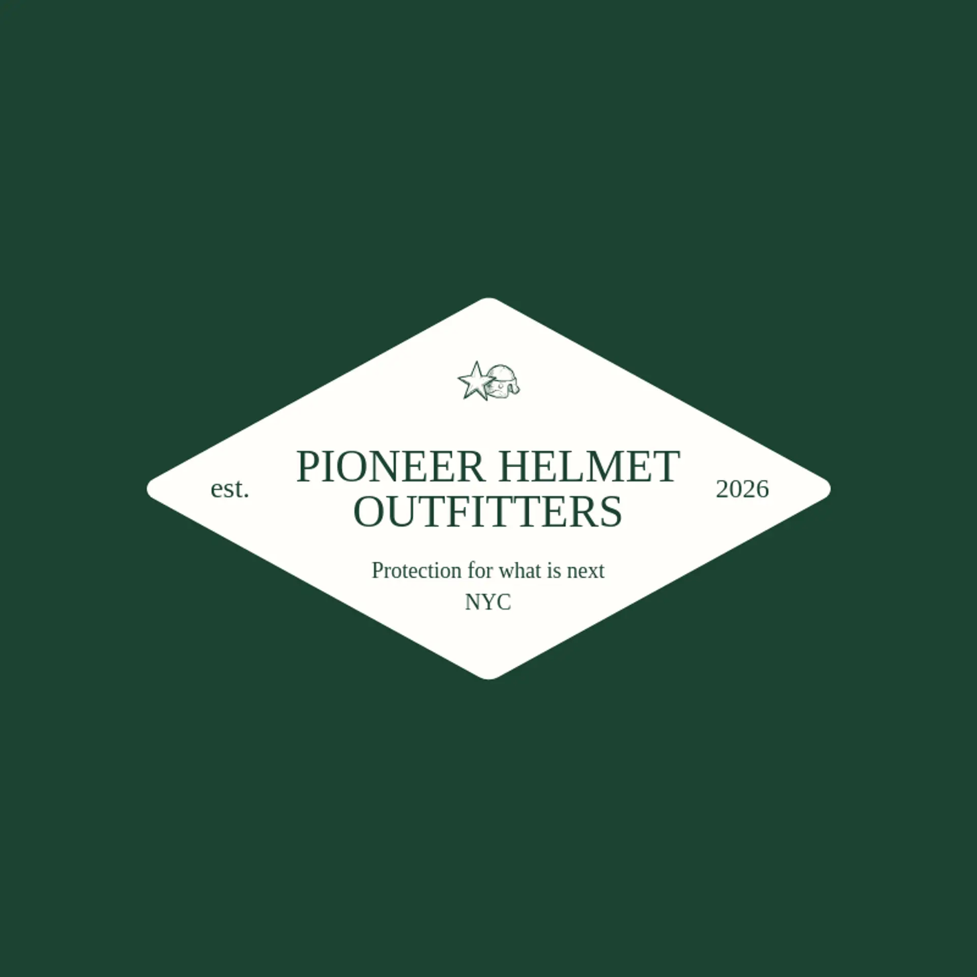 Pioneer Helmet Outfitters logo for helmet