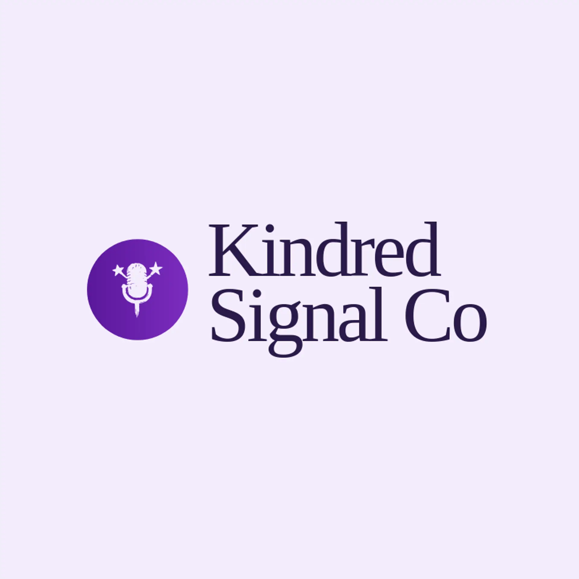 Kindred Signal Co logo for broadcast
