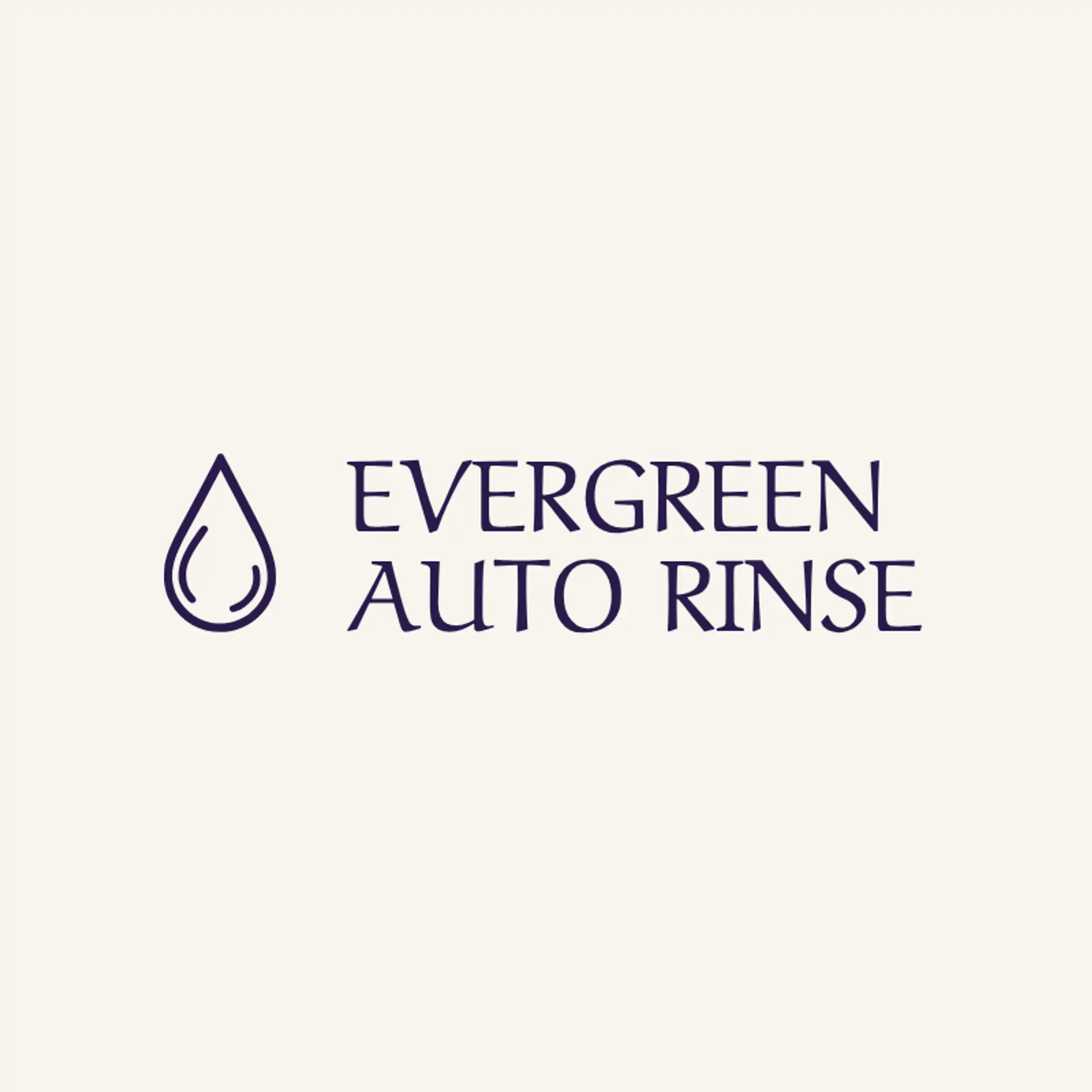 Evergreen Auto Rinse logo for car wash