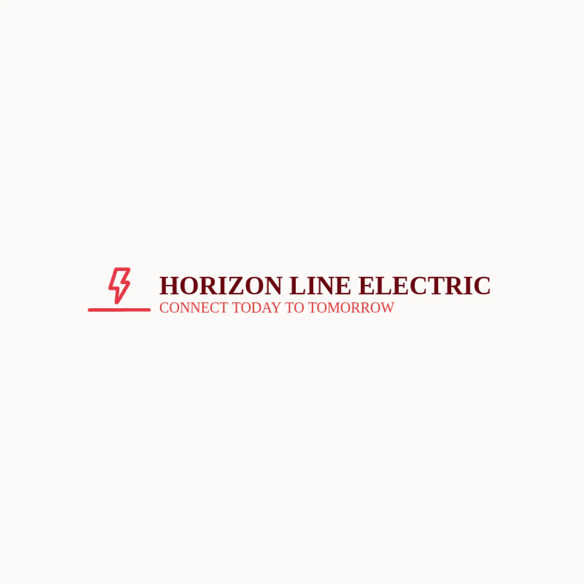 Horizon Line Electric logo for electricity