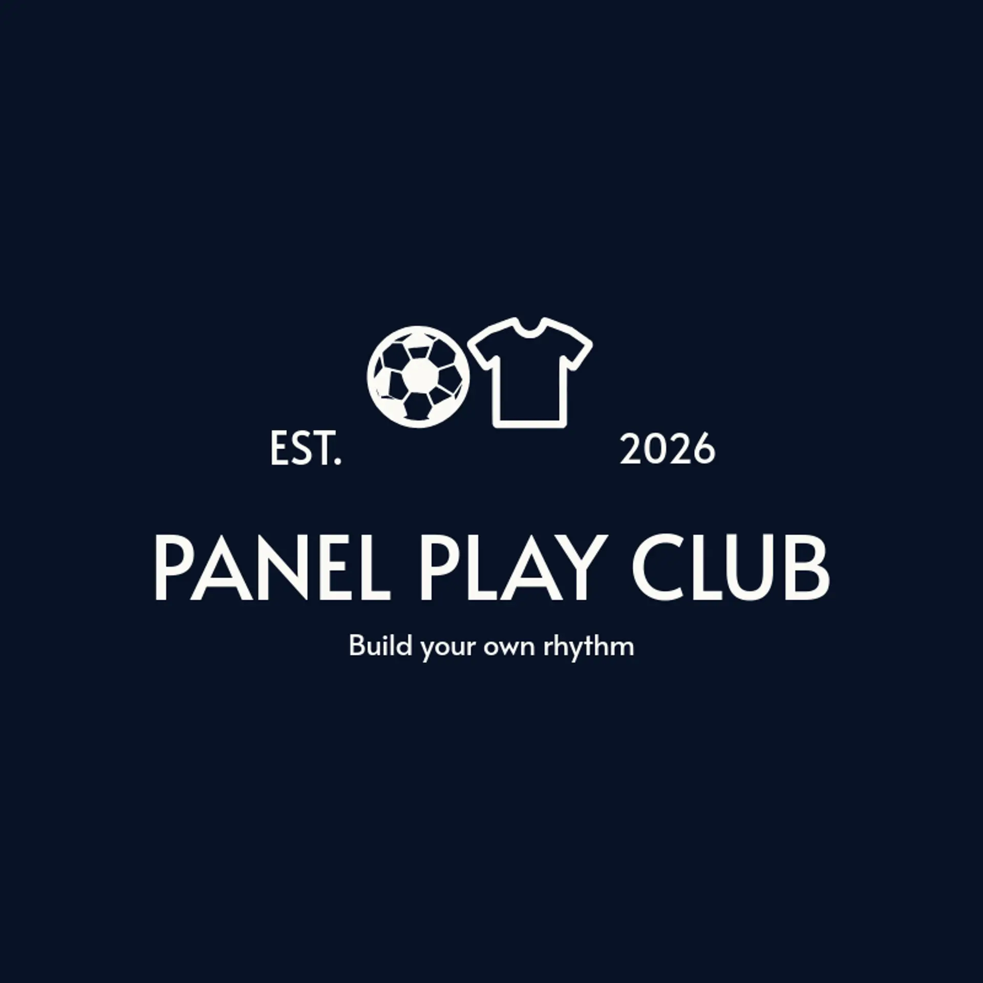 Panel Play Club logo for futsal