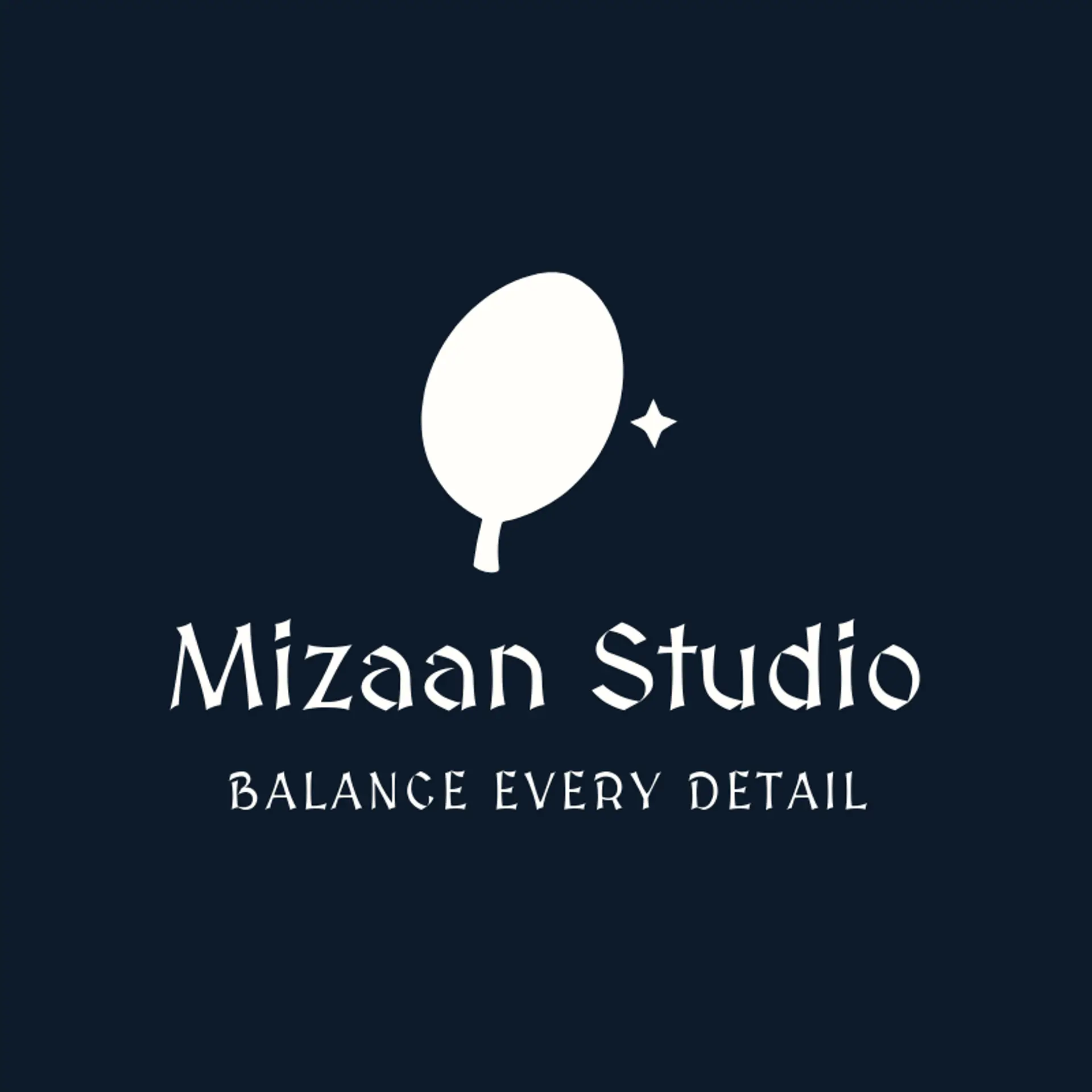 Mizaan Studio logo for urdu
