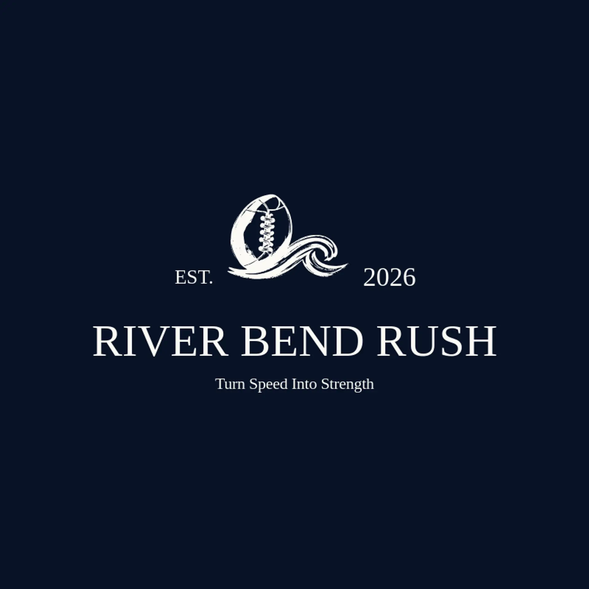 River Bend Rush logo for american football