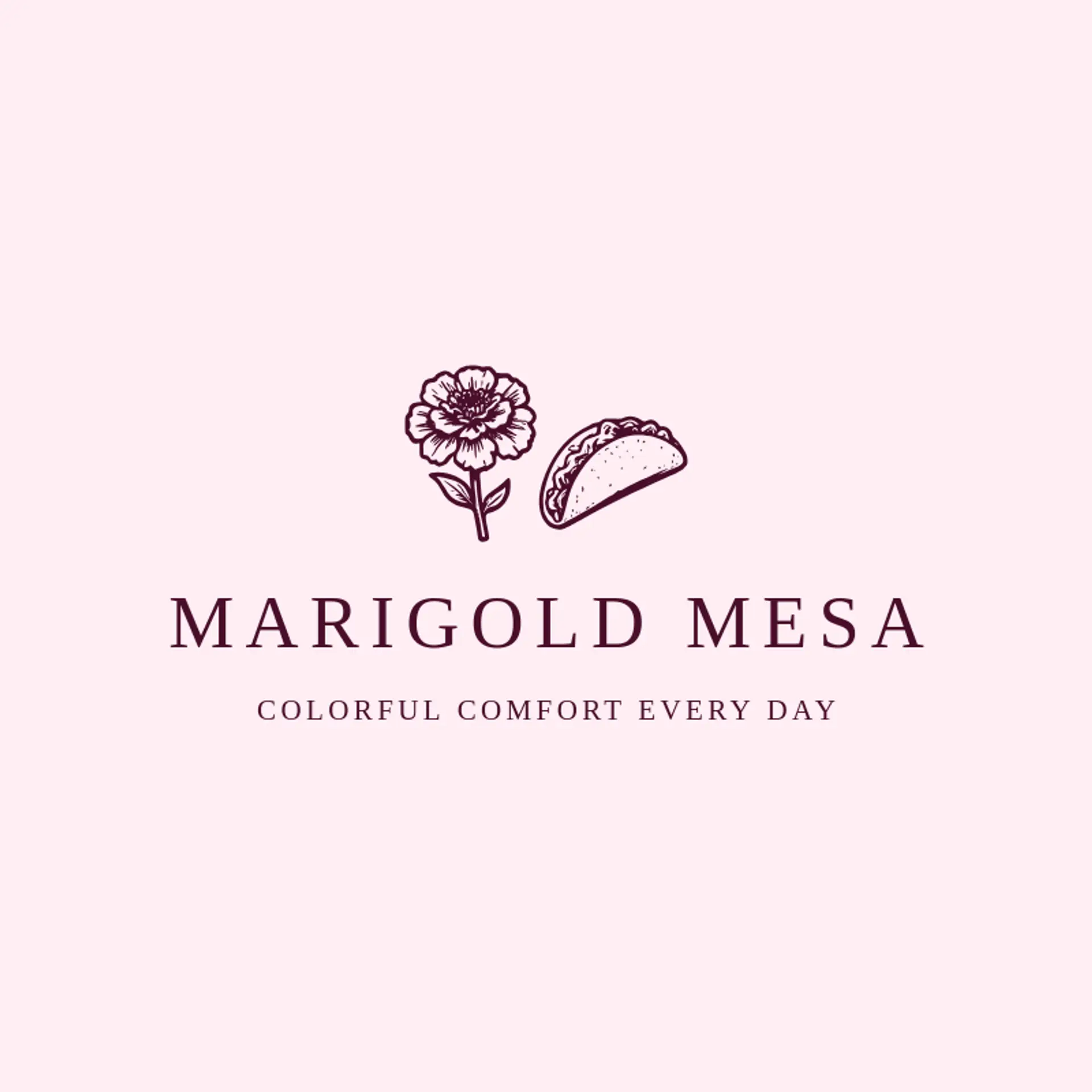 Marigold Mesa logo for mexican restaurant