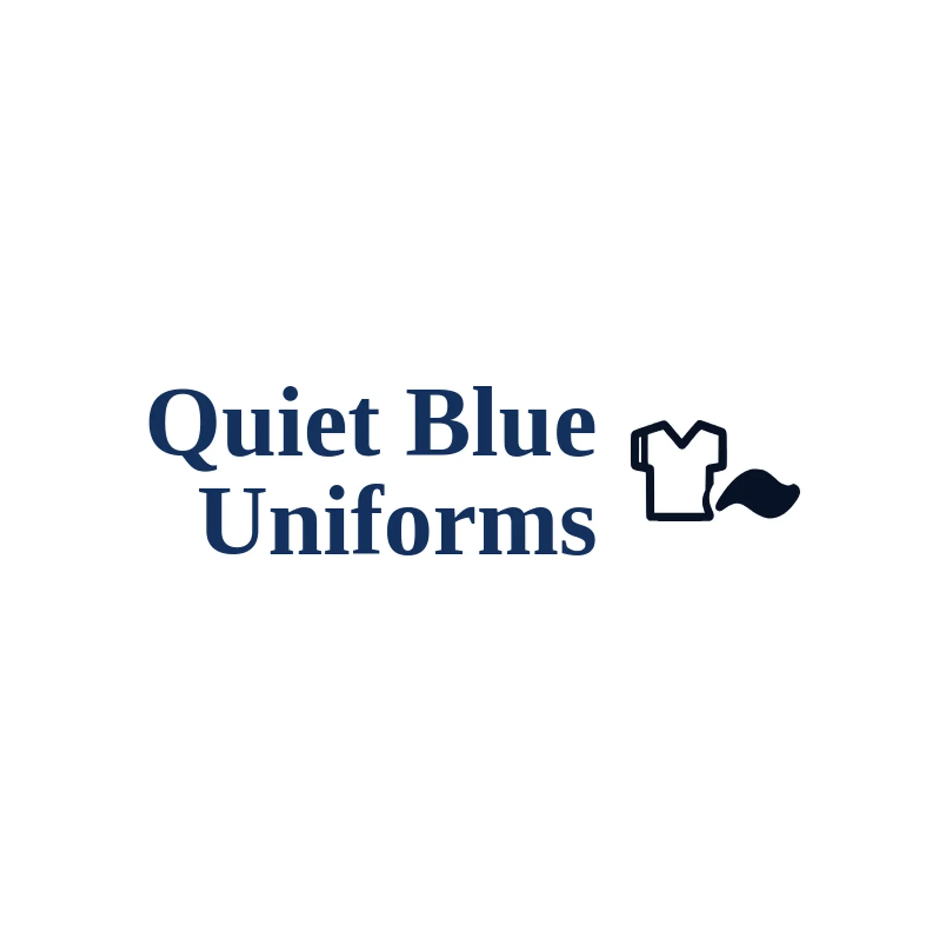 Quiet Blue Uniforms logo for scrub