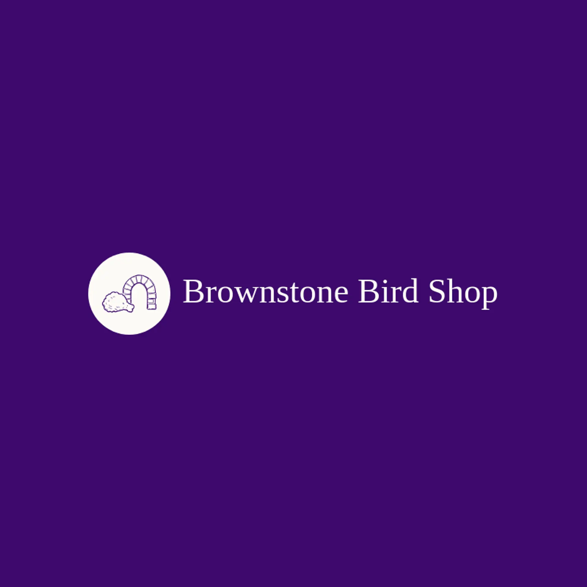 Brownstone Bird Shop logo for fried chicken
